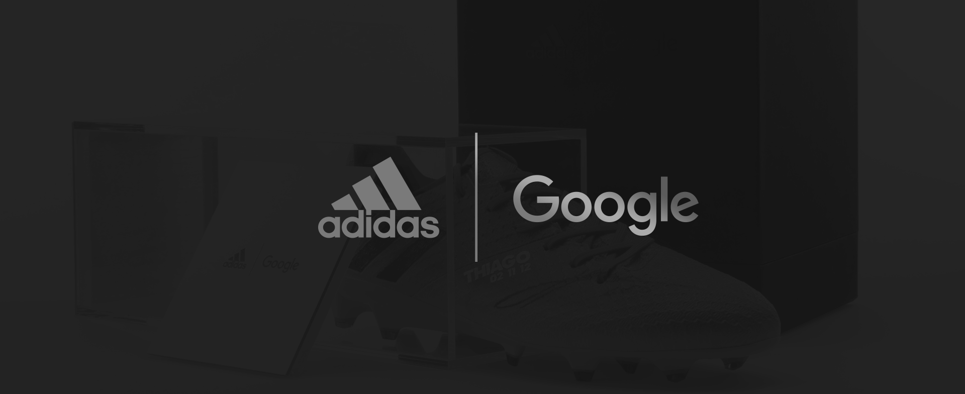 Adidas x Google lock up logo