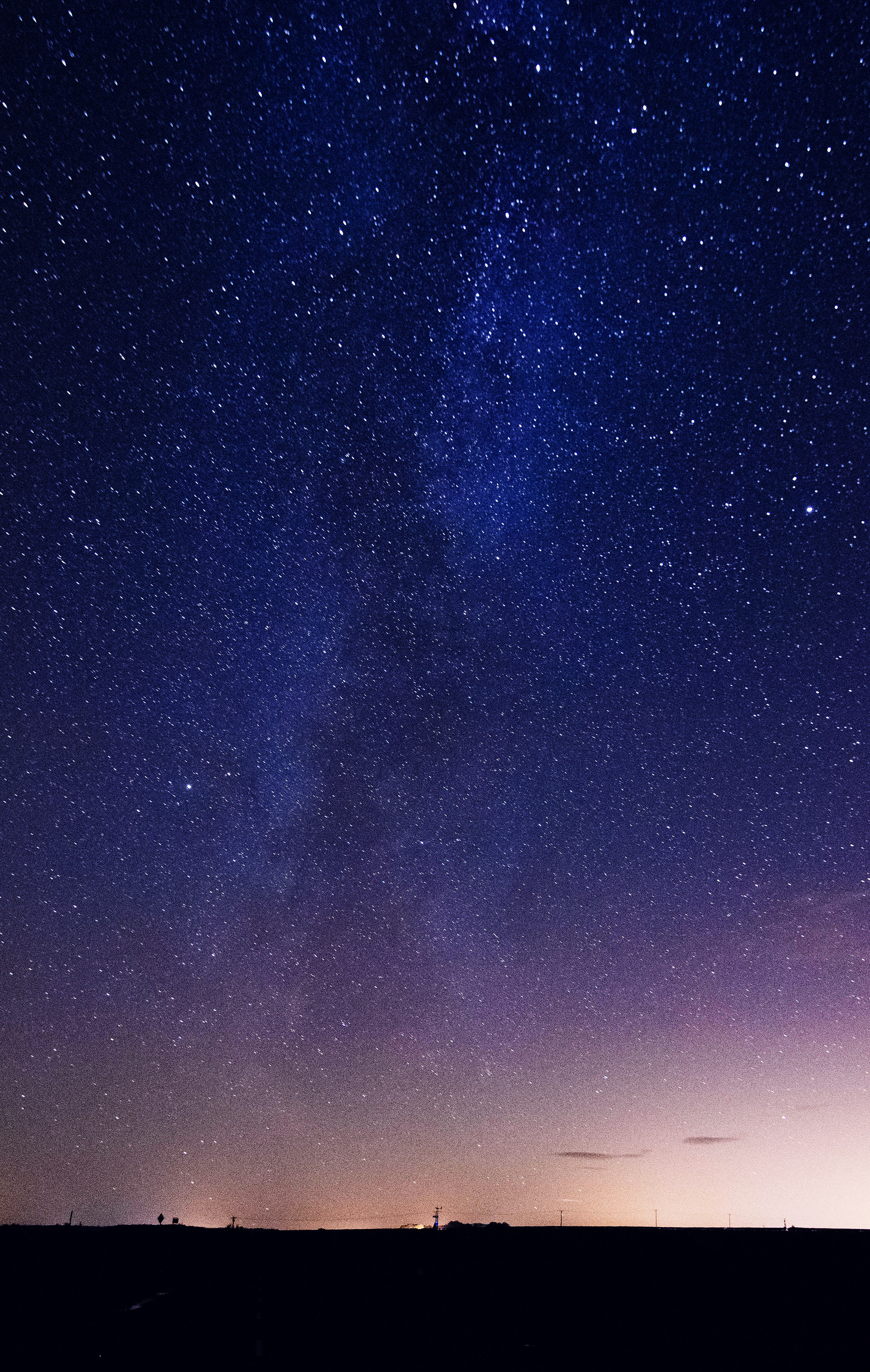 The night sky from Holy Island