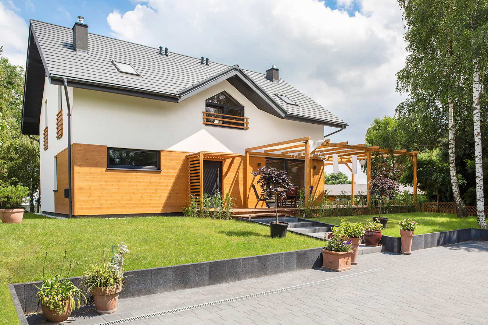 Sesja fotograficzna domu jednorodzinnego na Kaszubach.