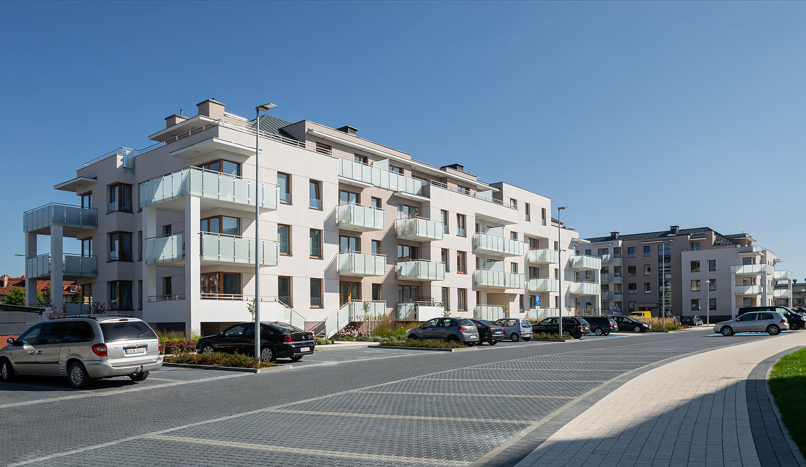 Sesja fotograficzna budynków mieszkalnych na Osiedlu Toruńska w Kwidzynie dla pracowni projektowej.