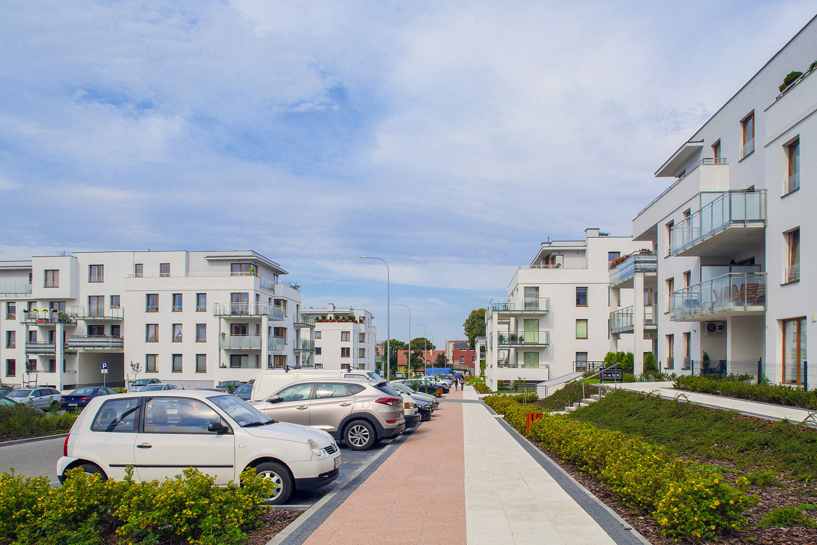 Sesja fotograficzna budynków mieszkalnych na Osiedlu Kopernika w Kwidzynie dla pracowni projektowej Tandem Studio.