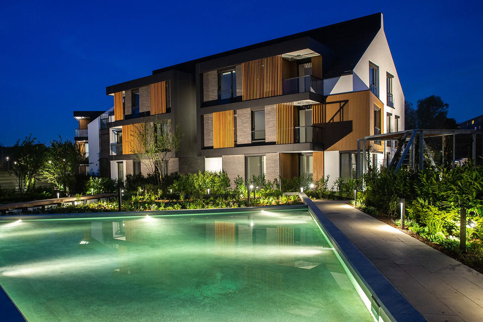 Sesja fotograficzna osiedla mieszkaniowego Botanica Jelitkowo zlokalizowanego w Gdańsku wykonana dla dewelopera.