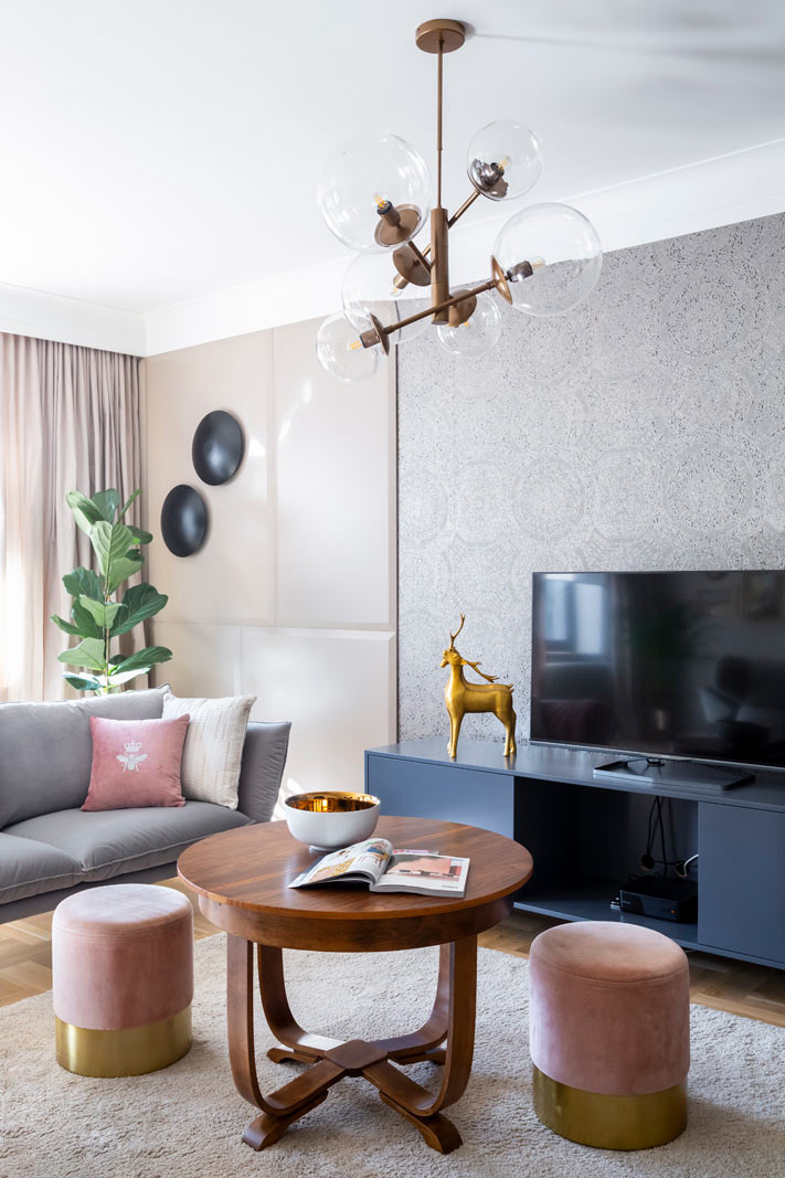 Zdjęcia wnętrz apartamentu prywatnego wykonane dla pracowni projektowej.