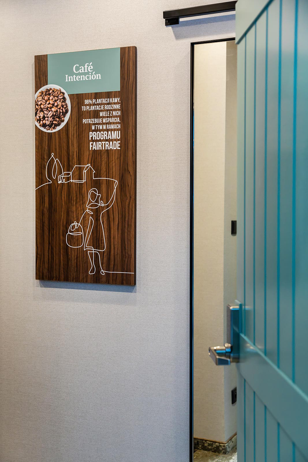 Fotografie wnętrz pomieszczeń komercyjnych hotelu Darboven zlokalizowanego koło Gdyni.  