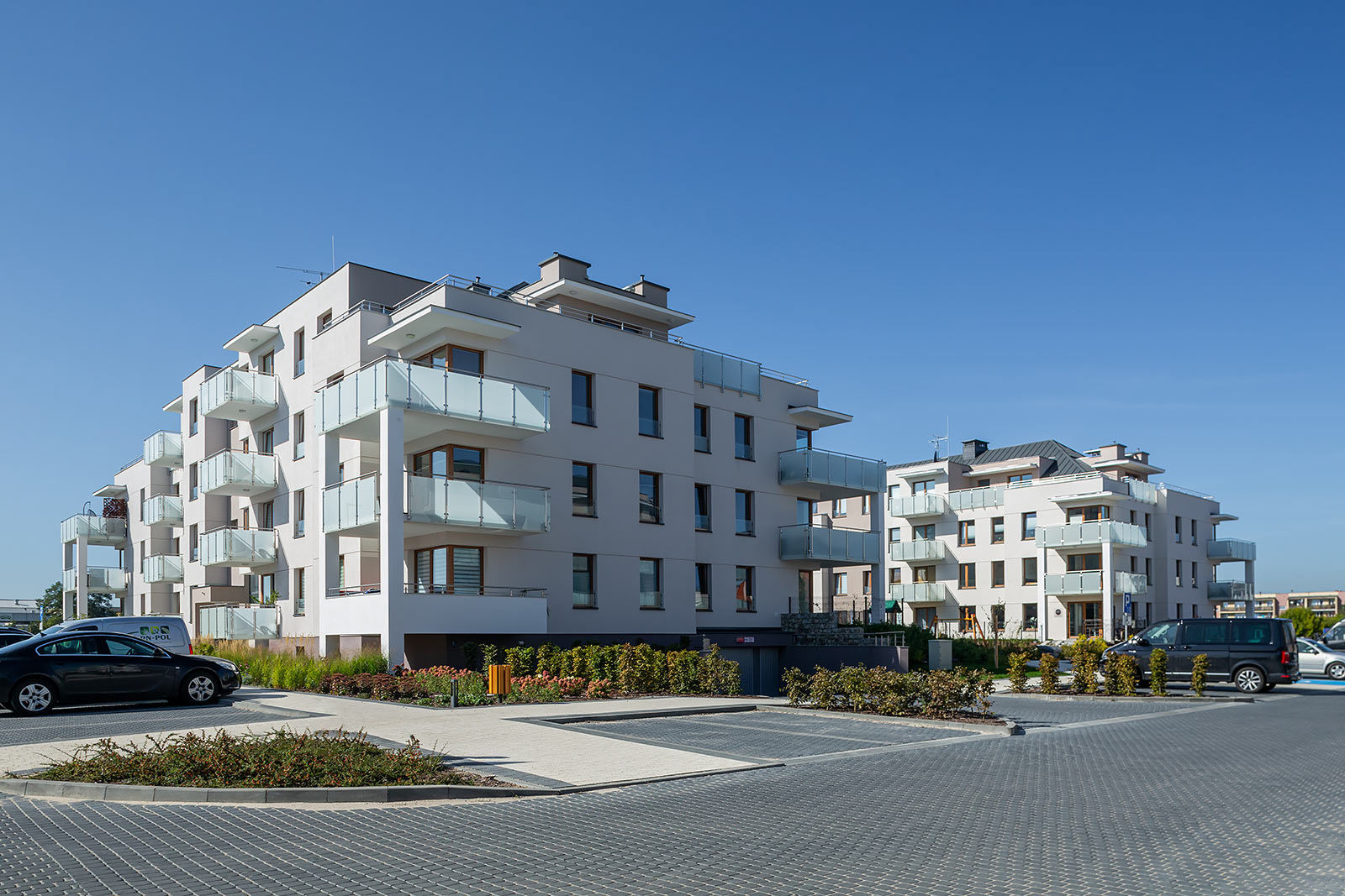 Sesja fotograficzna budynków mieszkalnych na Osiedlu Toruńska w Kwidzynie dla pracowni projektowej.