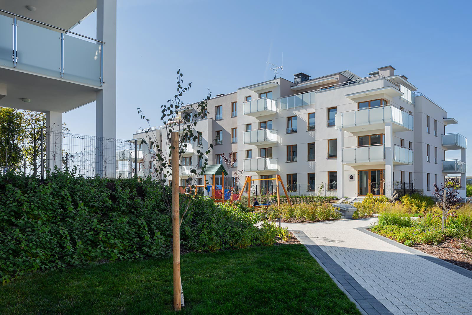 Sesja fotograficzna budynków mieszkalnych na Osiedlu Toruńska w Kwidzynie dla pracowni projektowej.