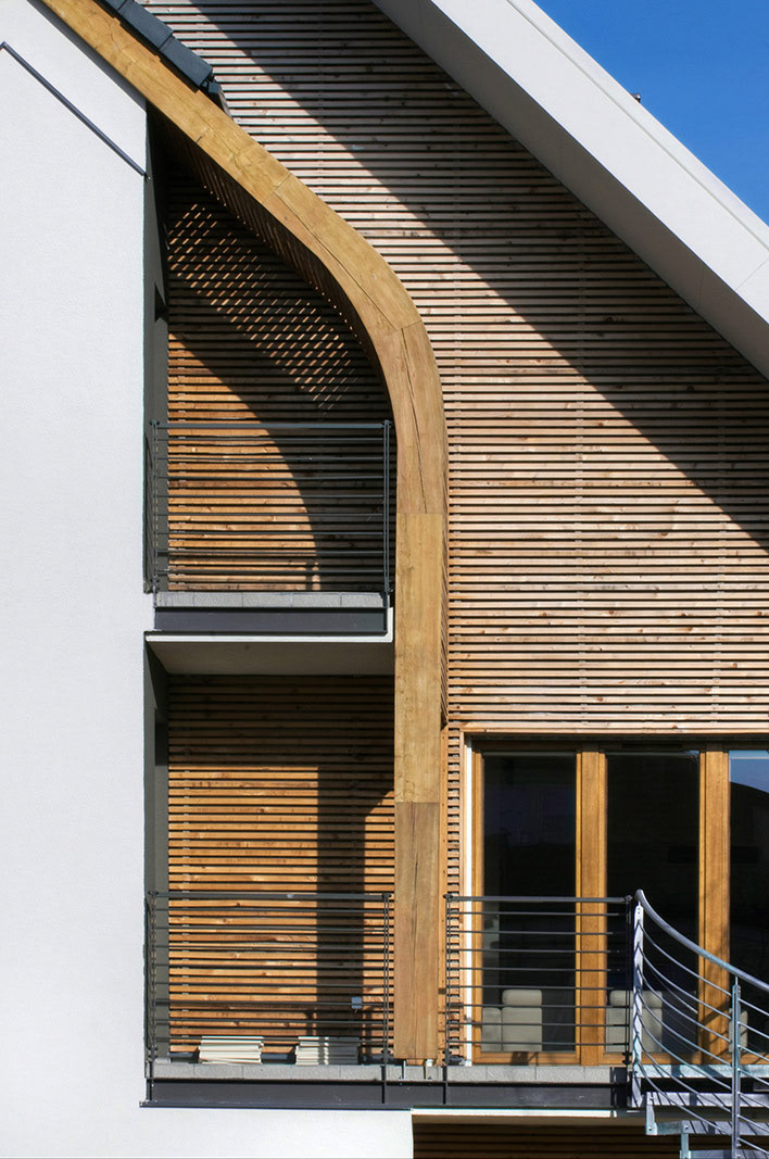 Fotografie architektury budynków mieszkalnych i użyteczności publicznej dla biura architektonicznego.