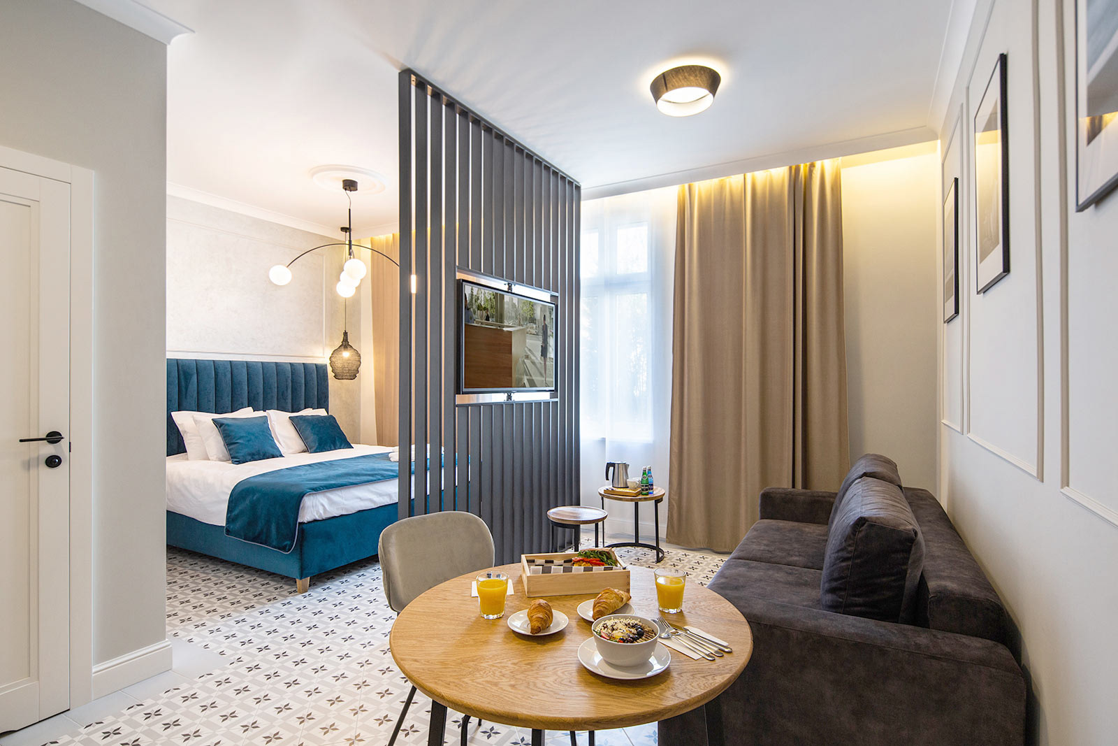 Sesja zdjęciowa wnętrz apartamentu na wynajem zlokalizowanego w Sopocie.