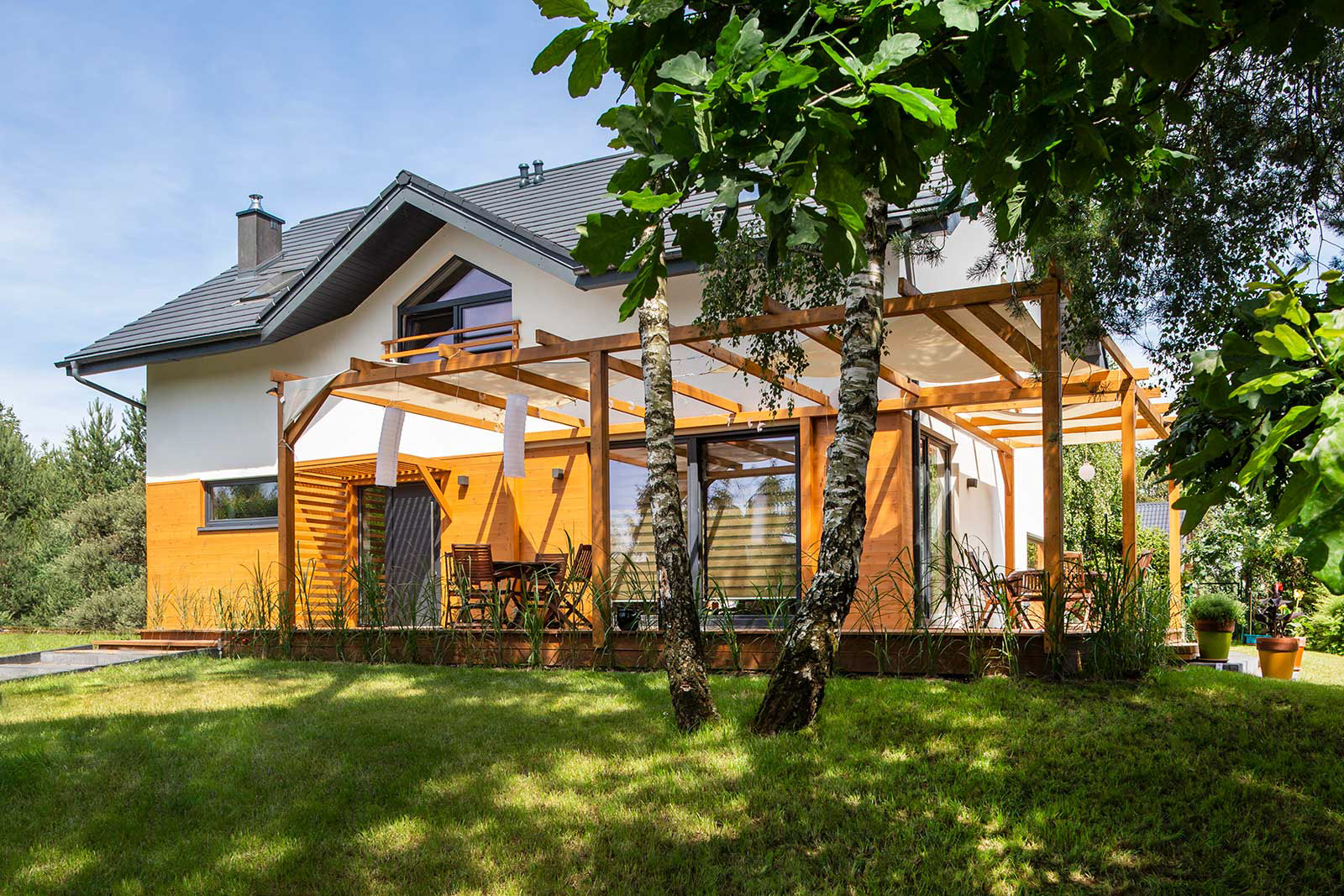 Sesja fotograficzna domu jednorodzinnego na Kaszubach.