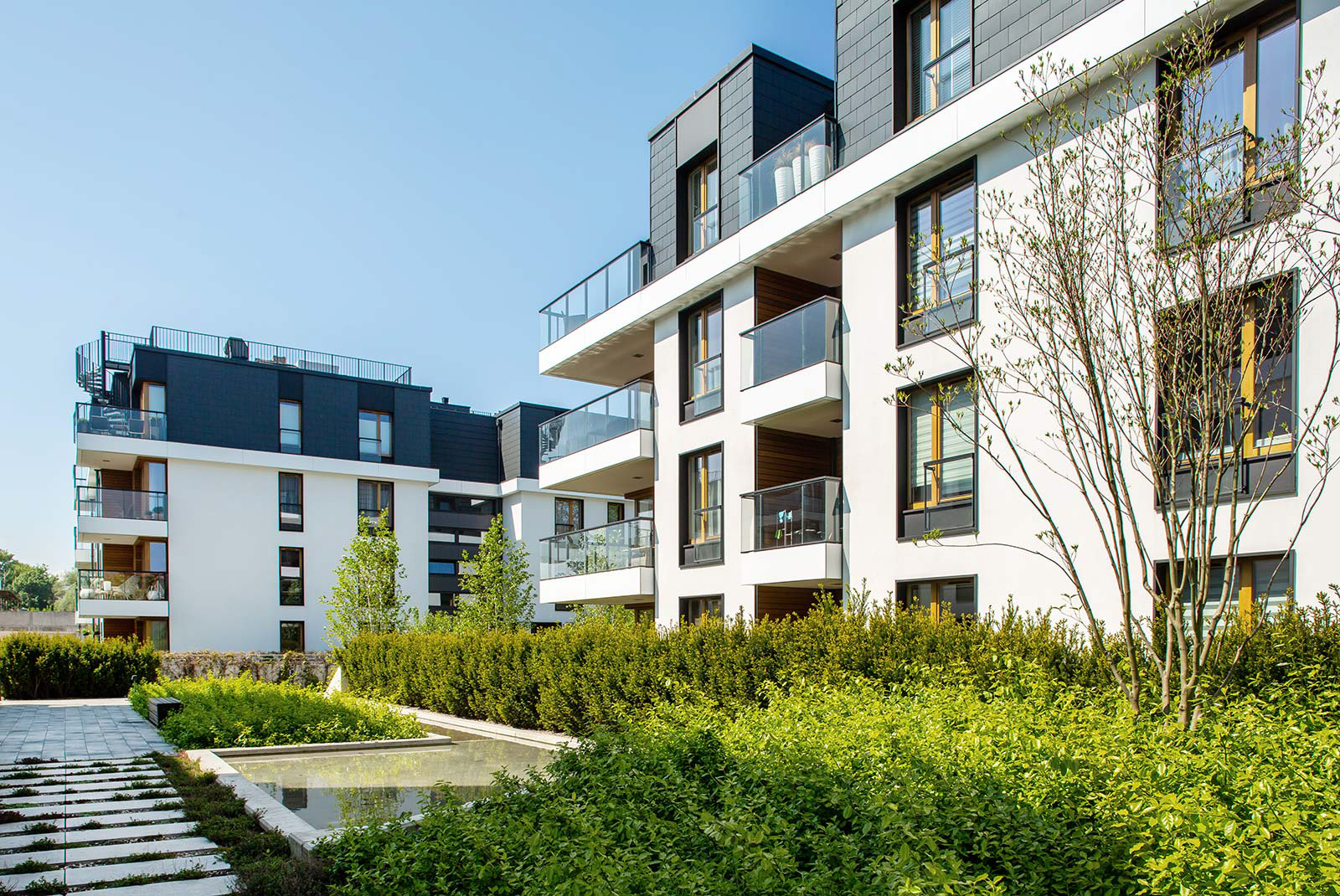 Sesja fotograficzna osiedla mieszkaniowego Bursztynowa zlokalizowanego w Gdańsku wykonana dla dewelopera.