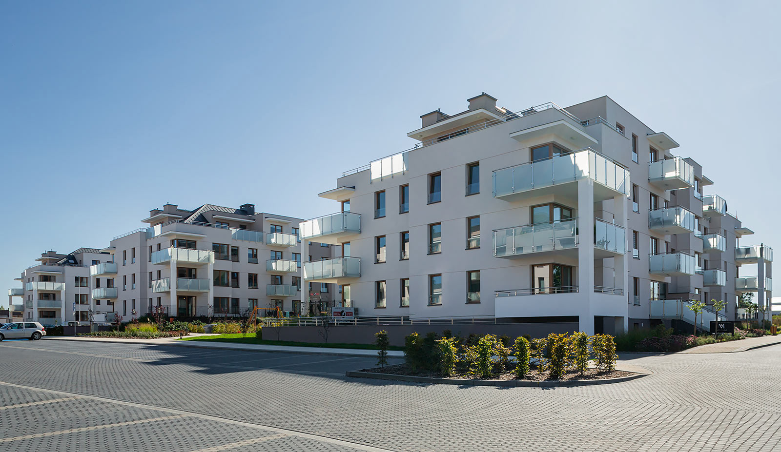 Sesja fotograficzna budynków mieszkalnych na Osiedlu Toruńska w Kwidzynie dla pracowni projektowej.