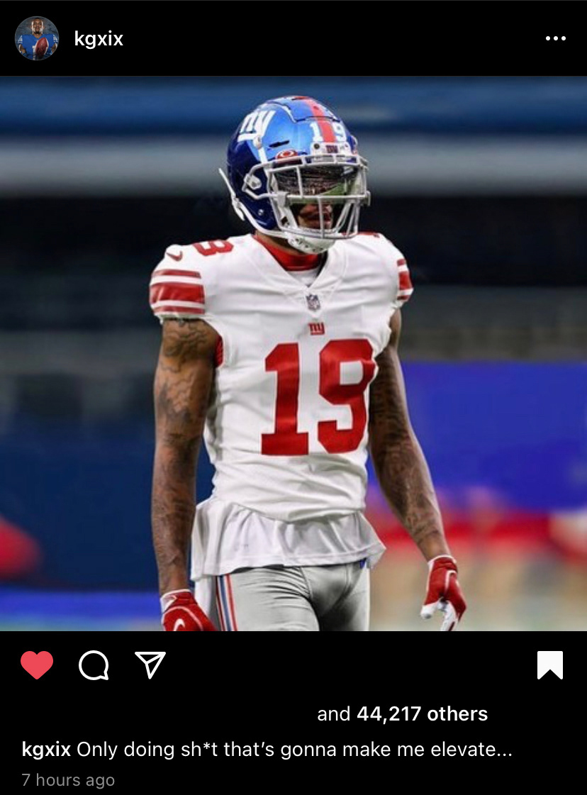 Kenny Golladay repost on Instagram