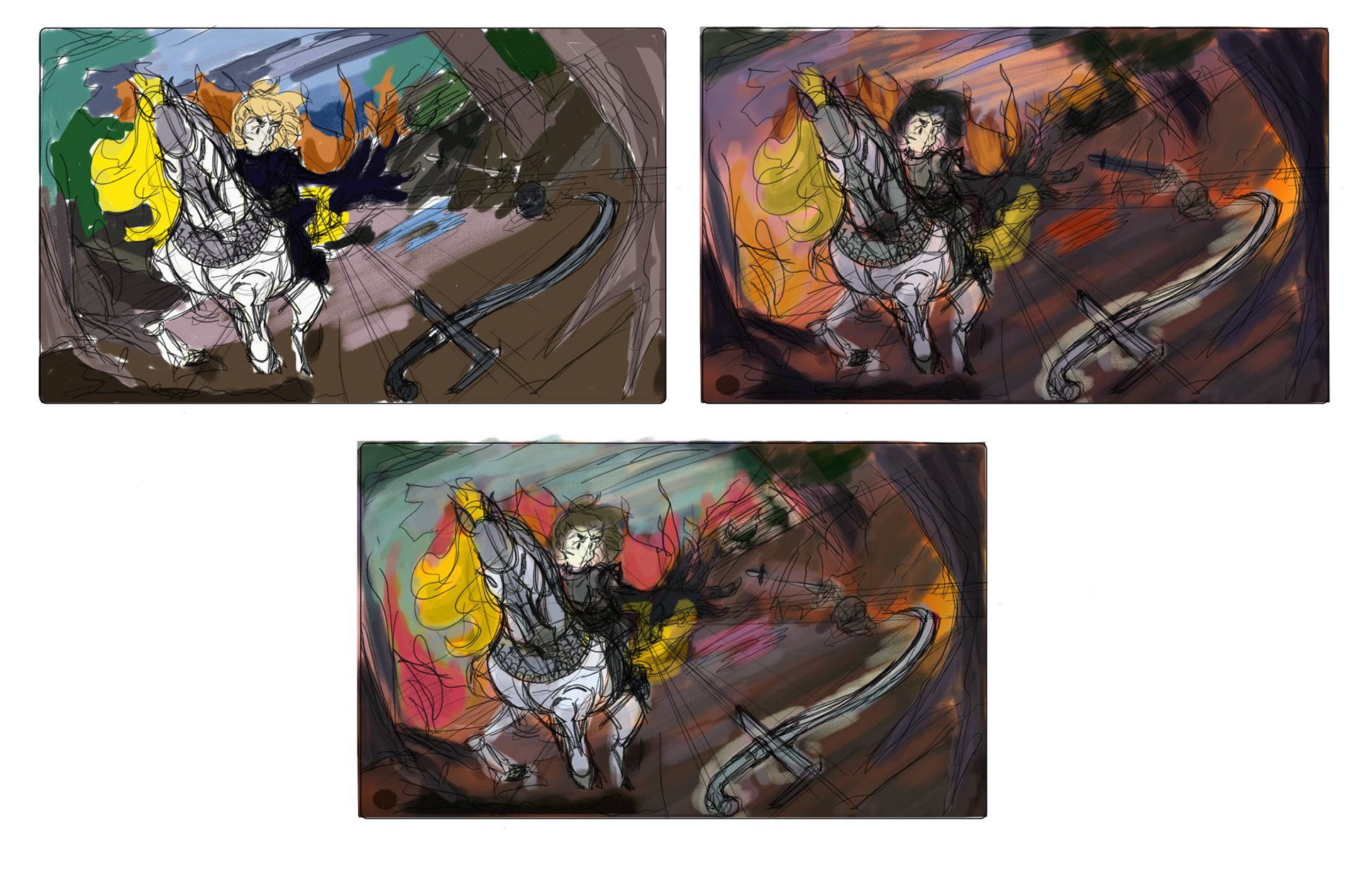 Joan of Arc Color Studies