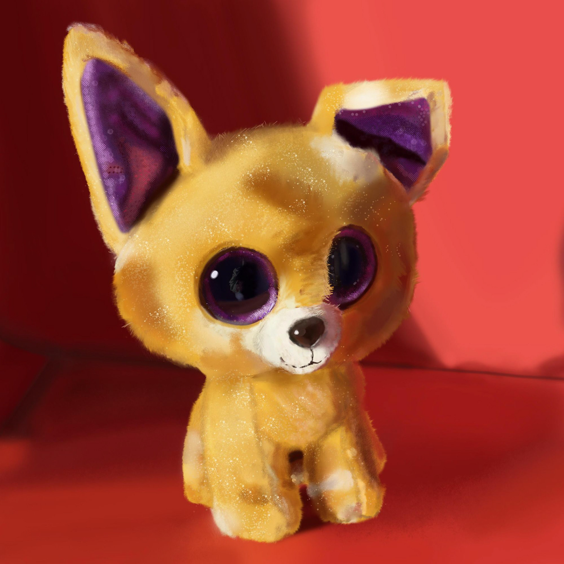 Digital Still Life Painting of Toy