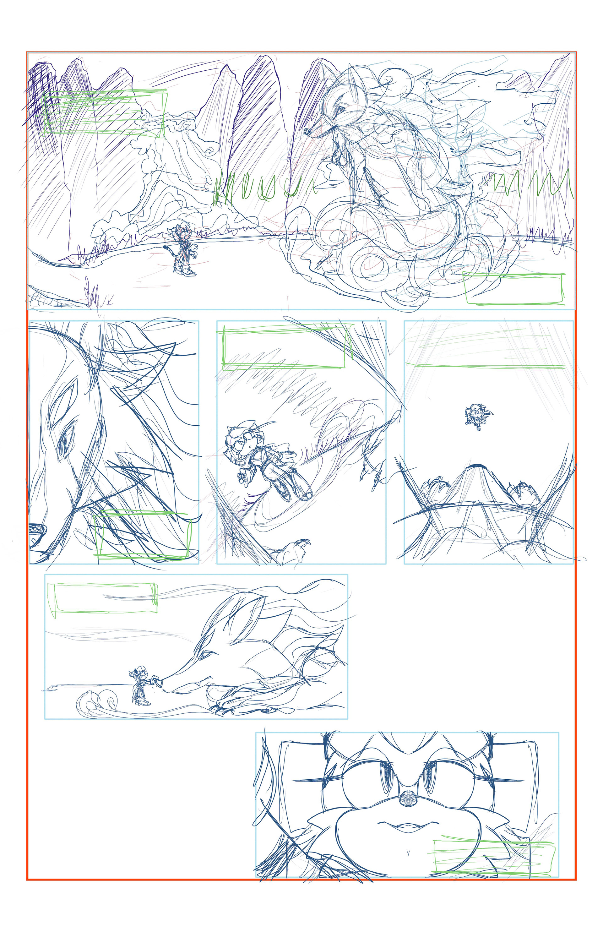 Chinese-Inspired Comic Story - Sketches Page 3