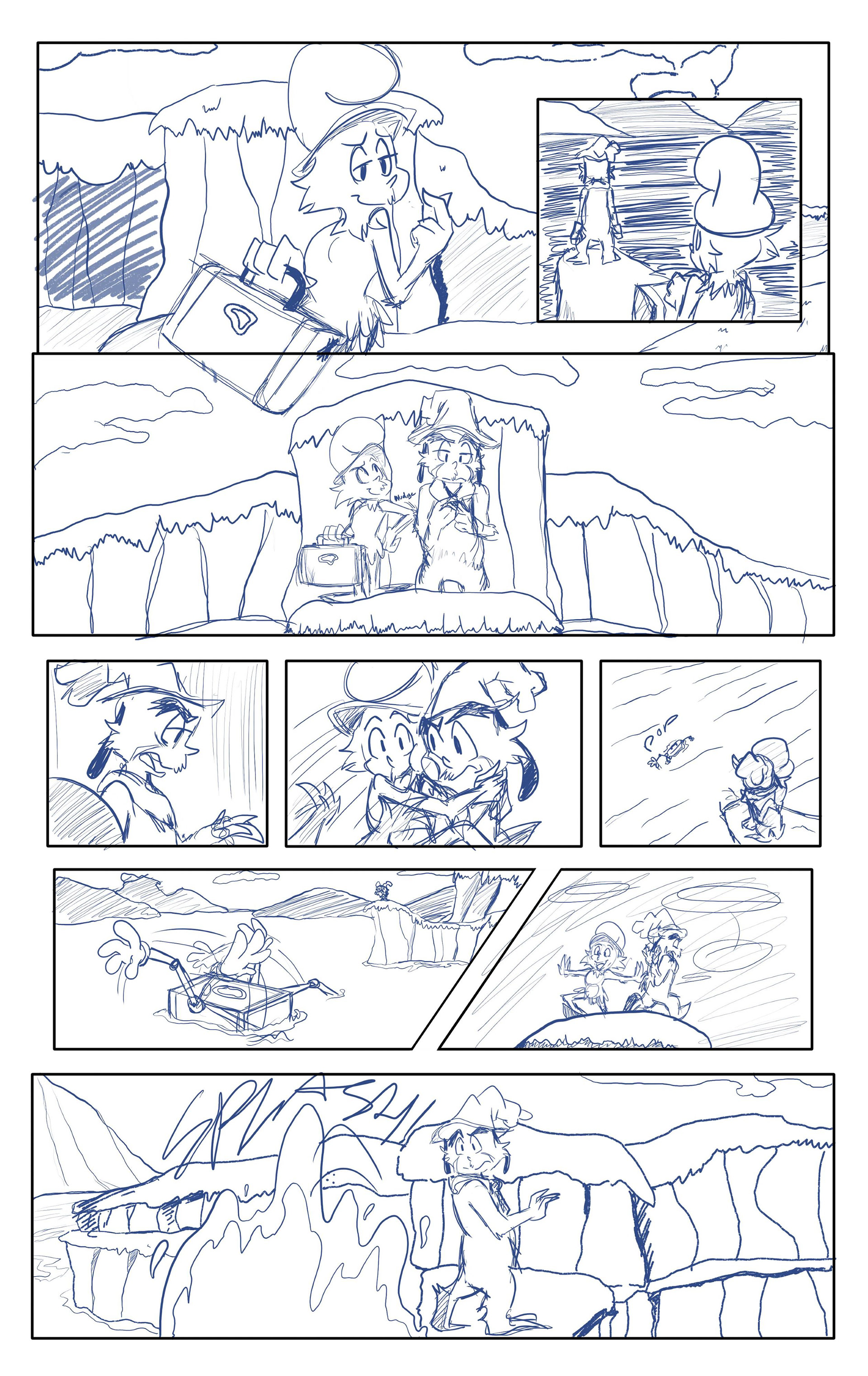 Green Eggs and Ham Page Initial Sketch Page 4