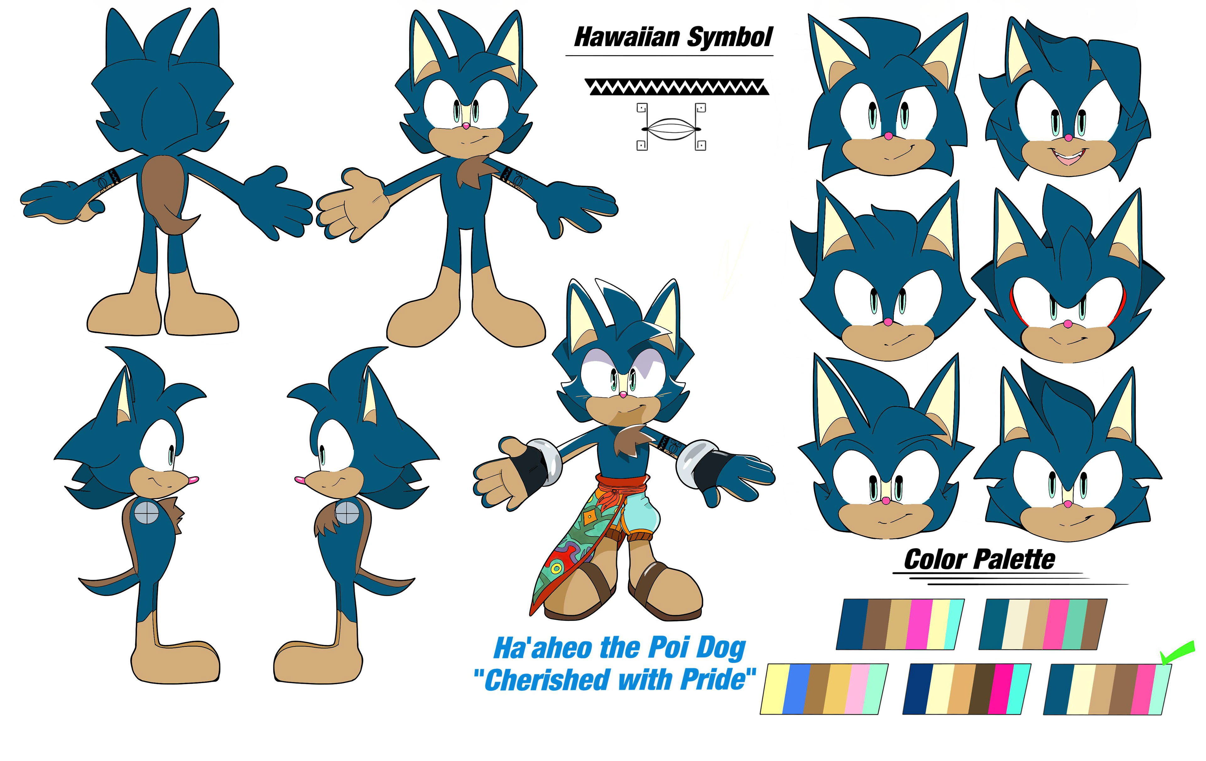 Sonic Comic Design Turnaround Sheet Extinct Creature