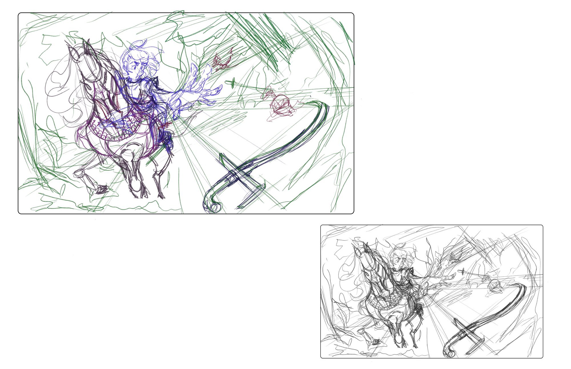 Joan of Arc Enlarged Sketches