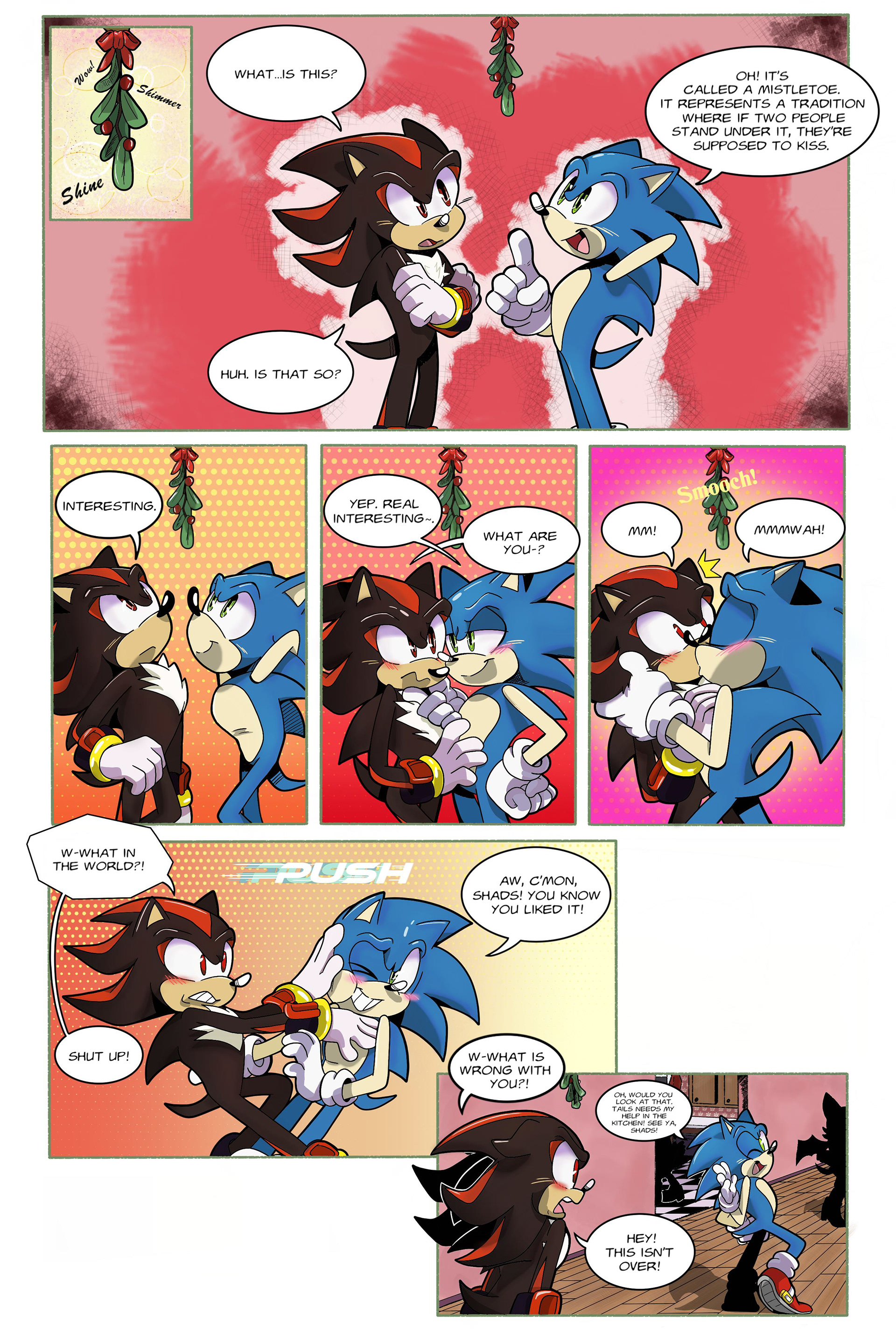 Sonadow Christmas Comic Page 1 Final Composition