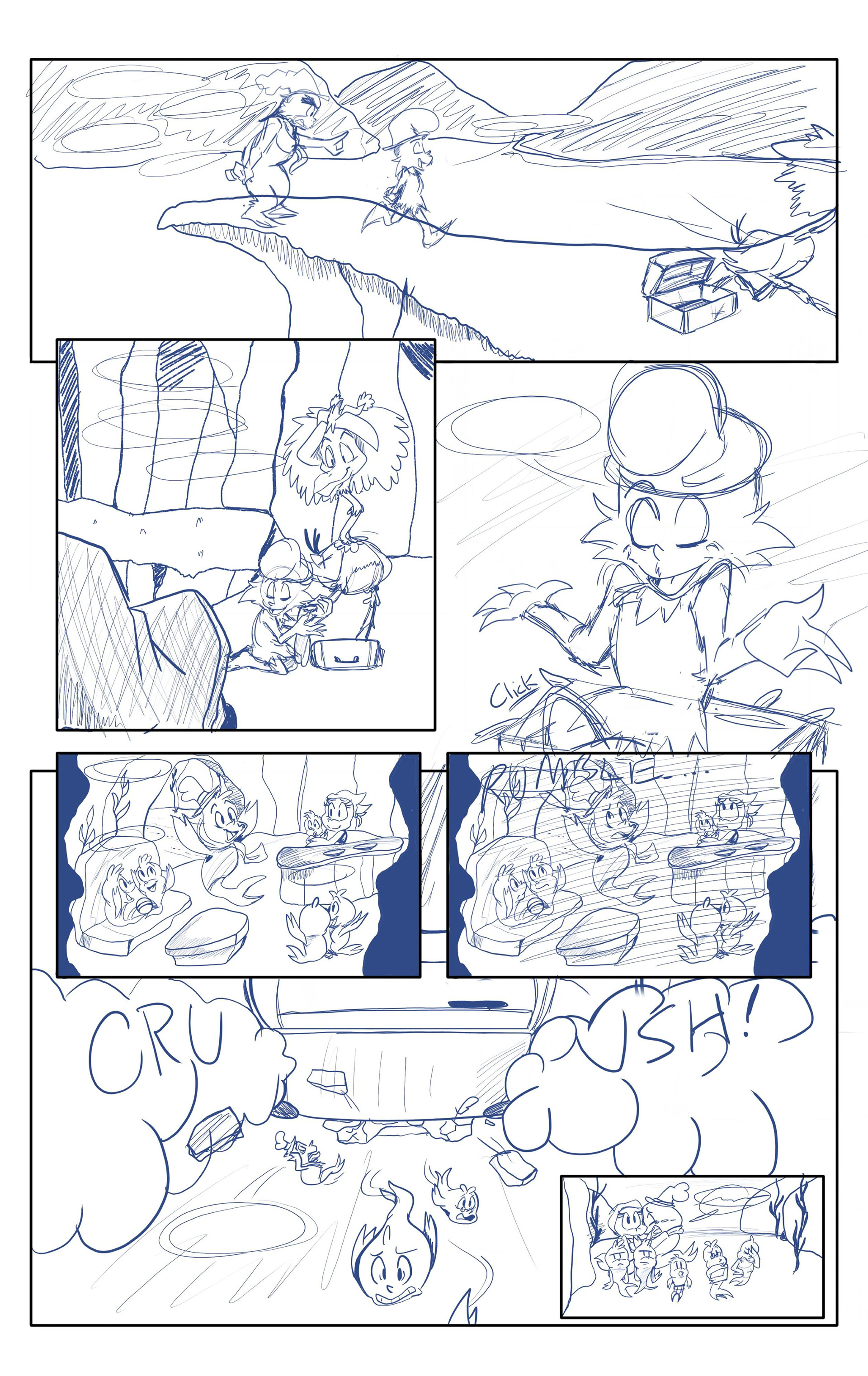 Green Eggs and Ham Page Initial Sketch Page 3