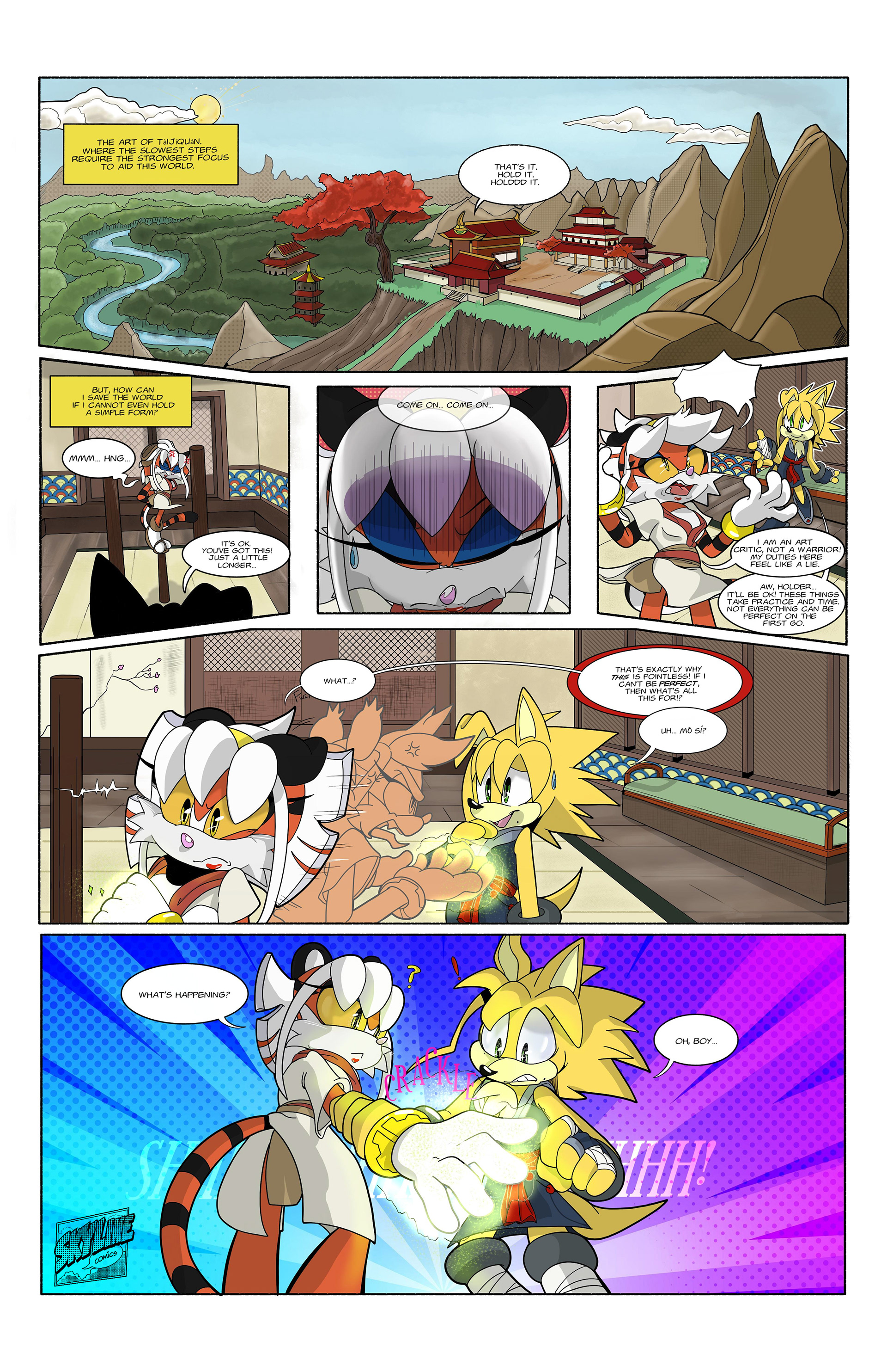 Chinese Inspired Sonic Comic Story Page 1