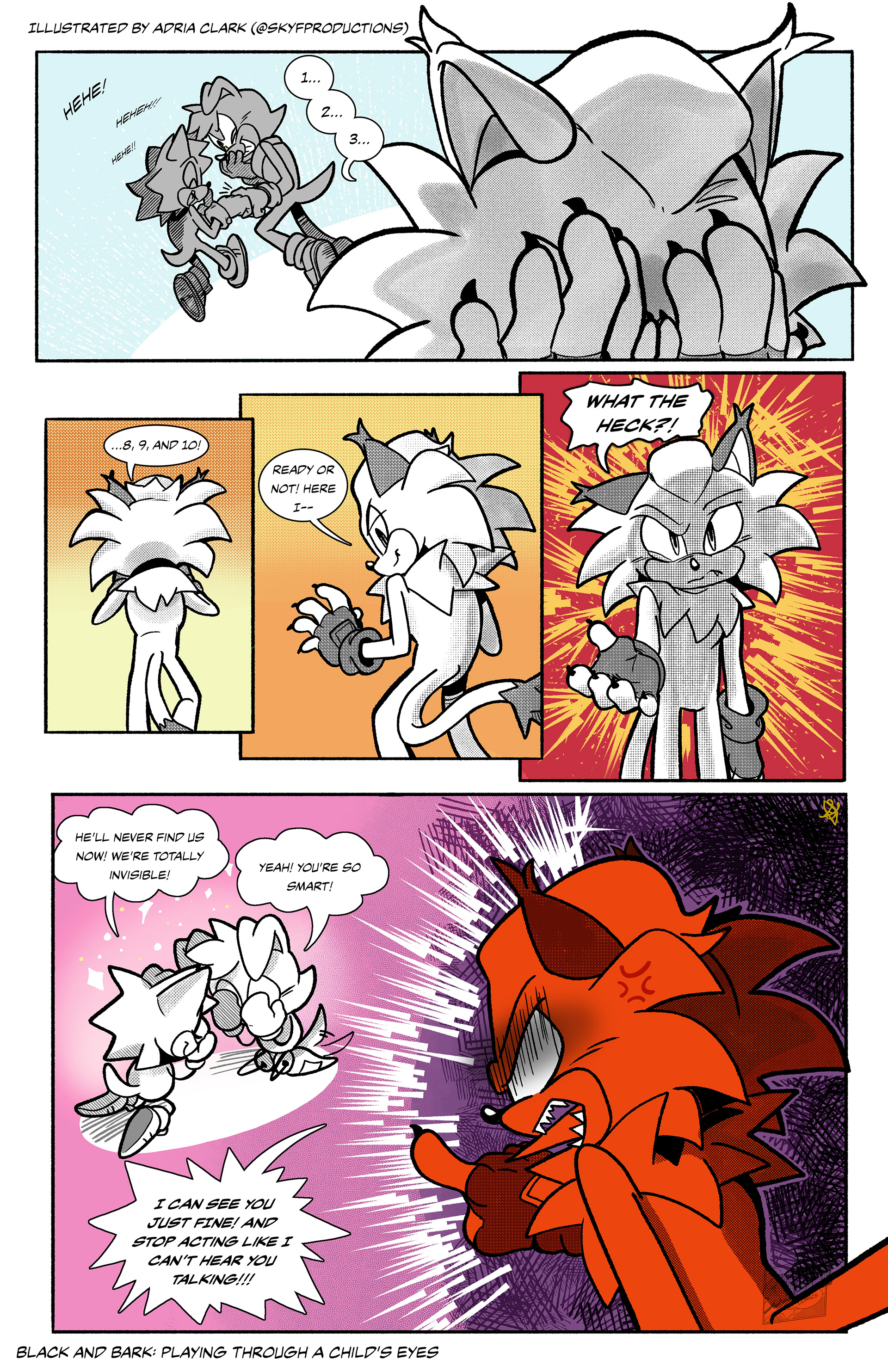 Sonic the Hedgehog OC Mini Comic - Child Vs. Adult Thinking Psychological Artwork