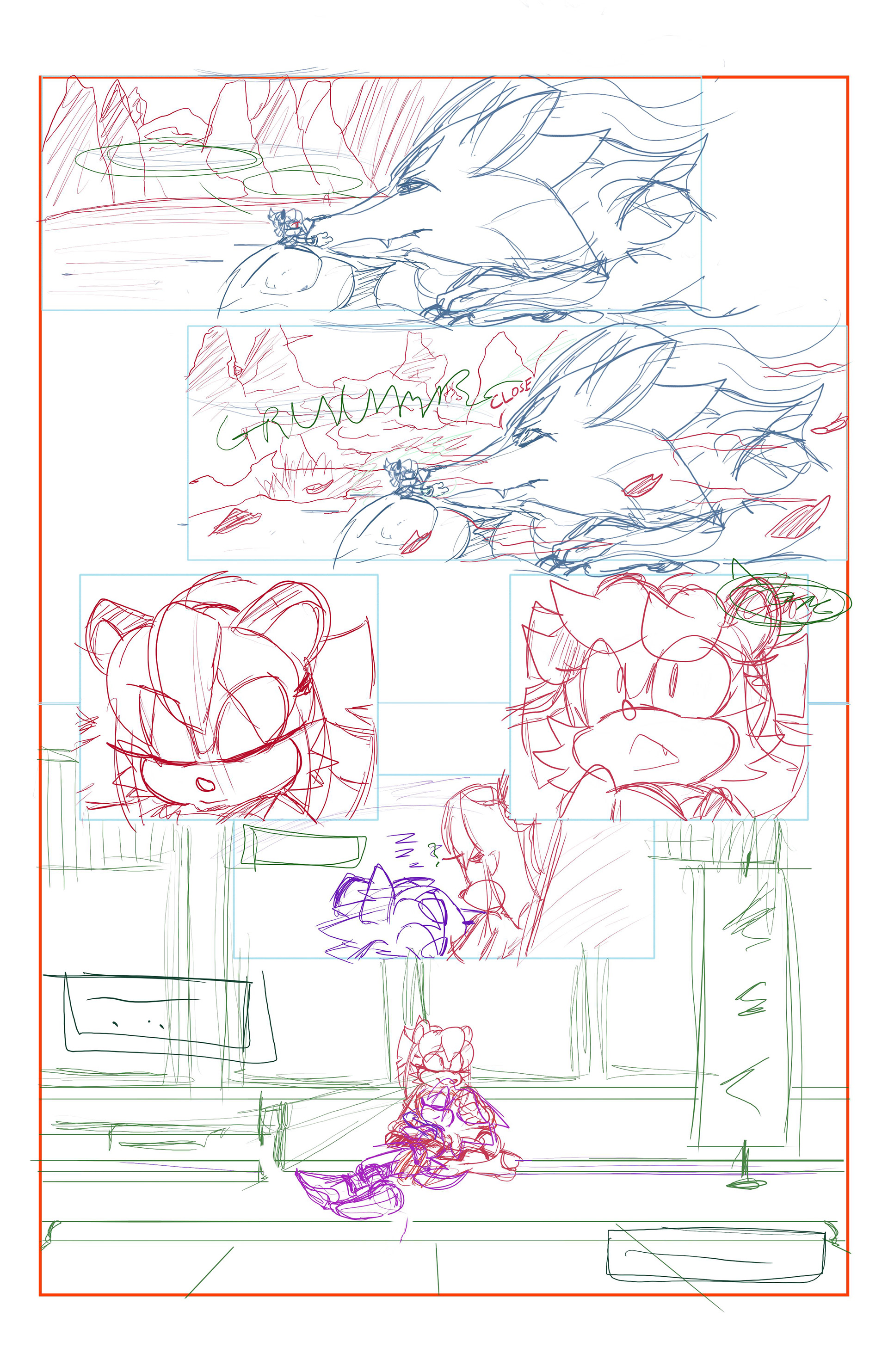 Chinese-Inspired Comic Story - Sketches Page 4