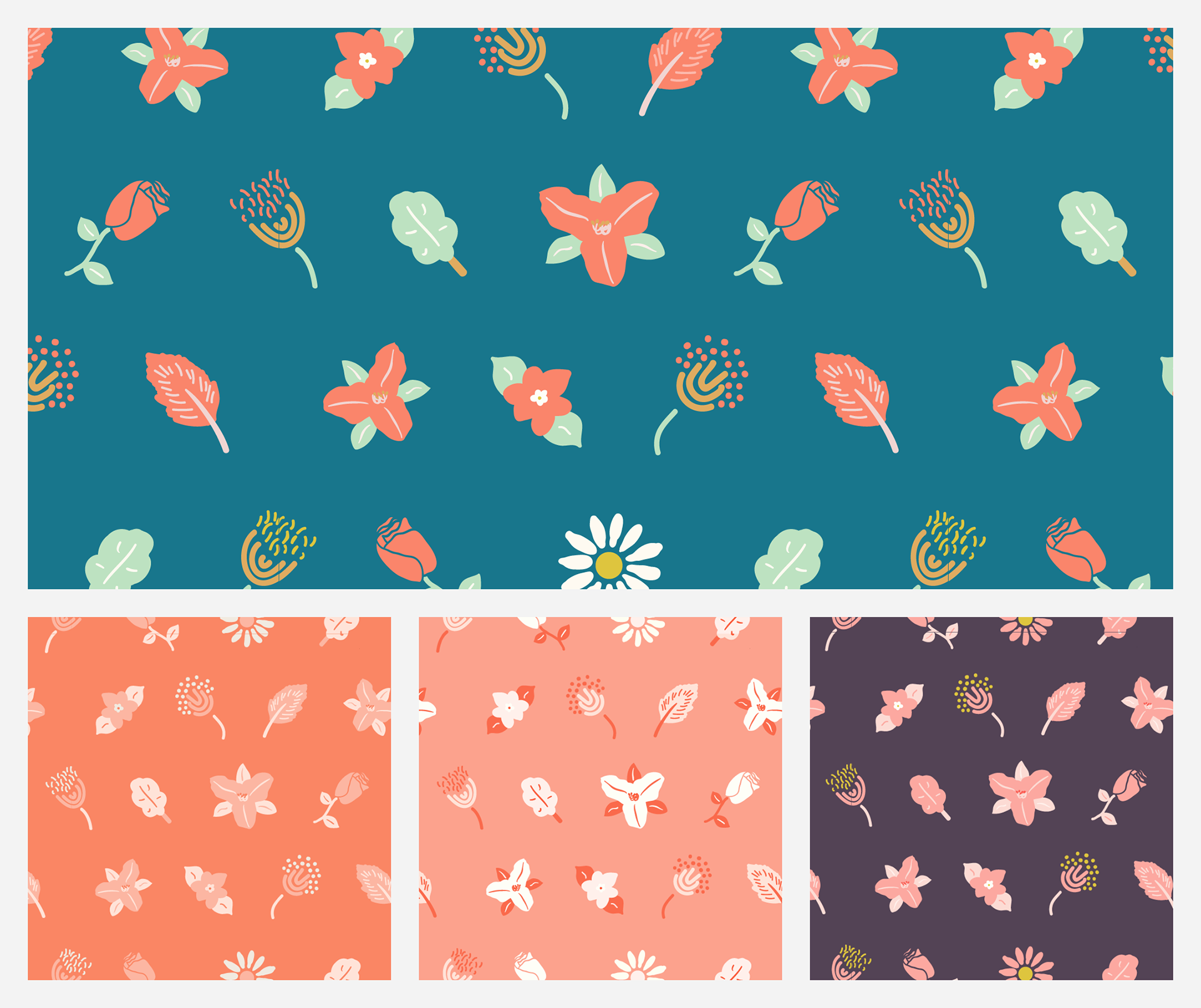 Repeating surface pattern