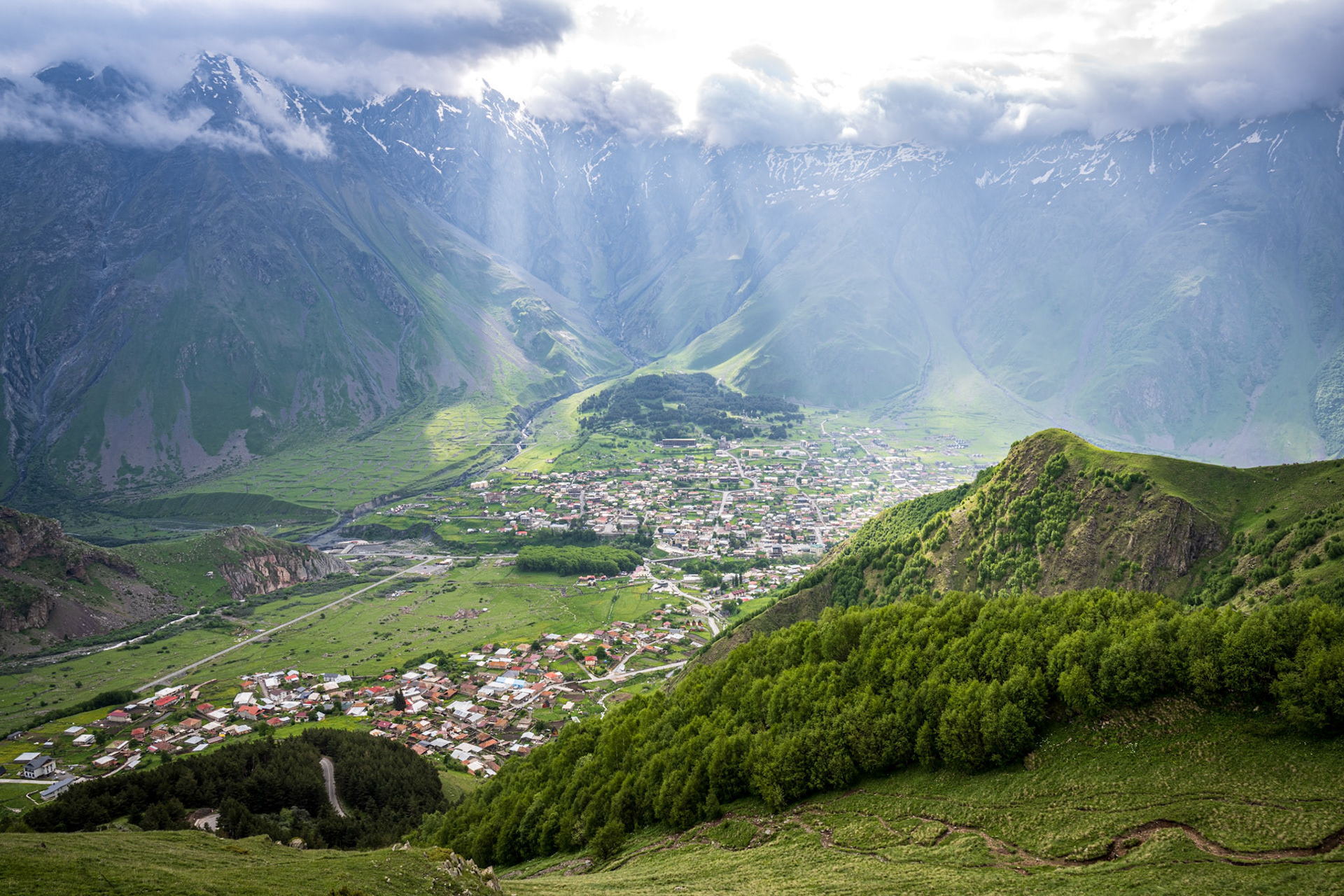 View on Stepantsminda, Georgia