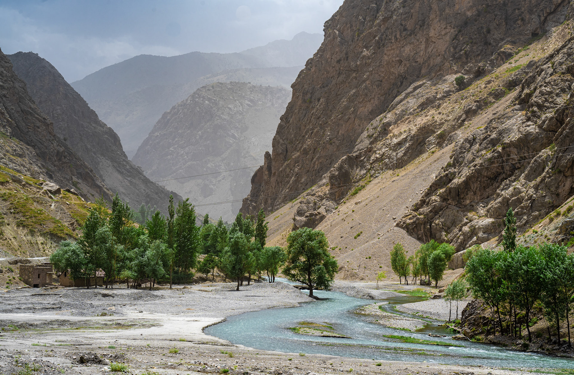 The beginning of the valley and ascension