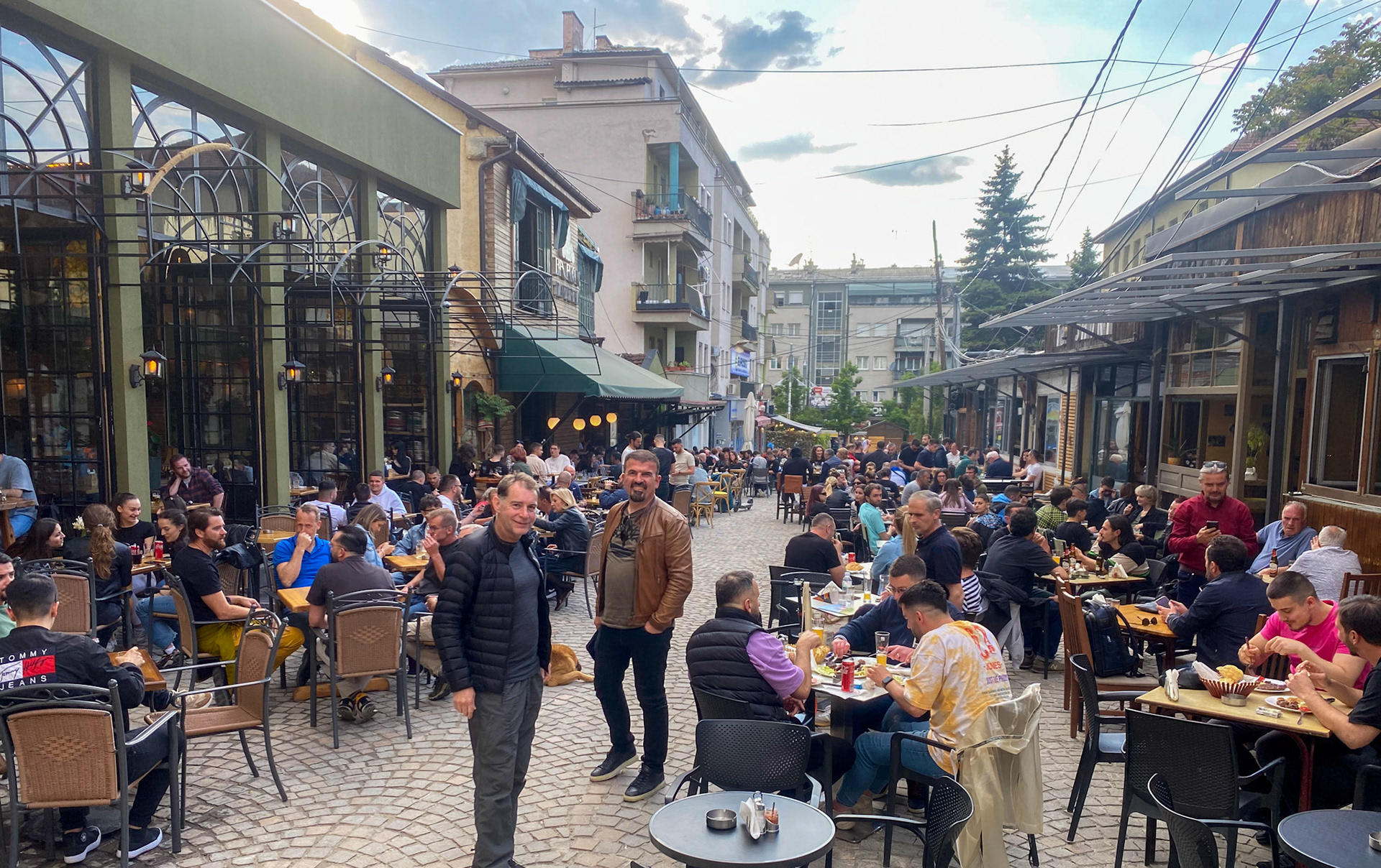 The concentration of cafés in our neighborhood is even bigger than in Paris!