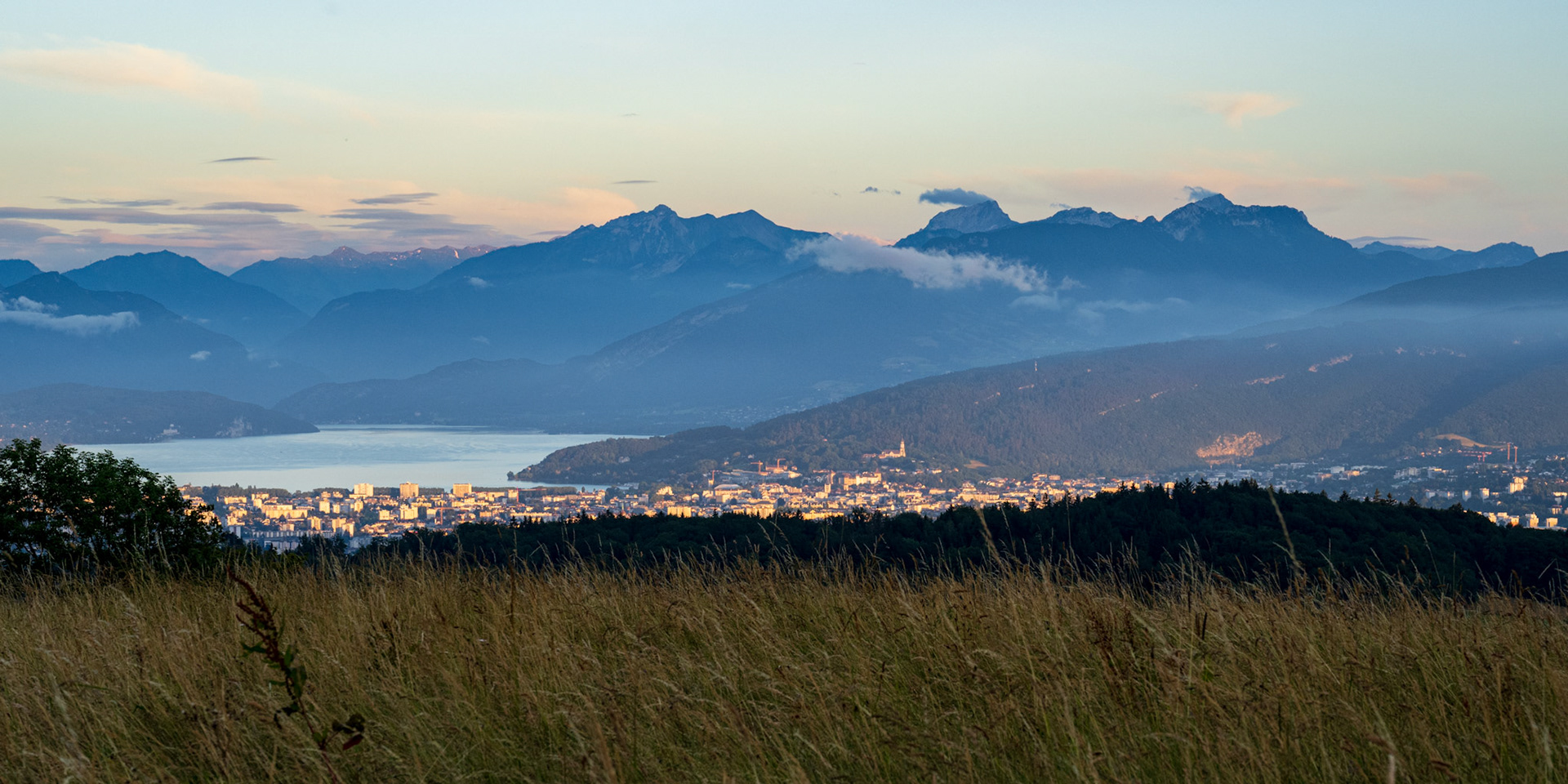 Annecy Lake, down in the valley