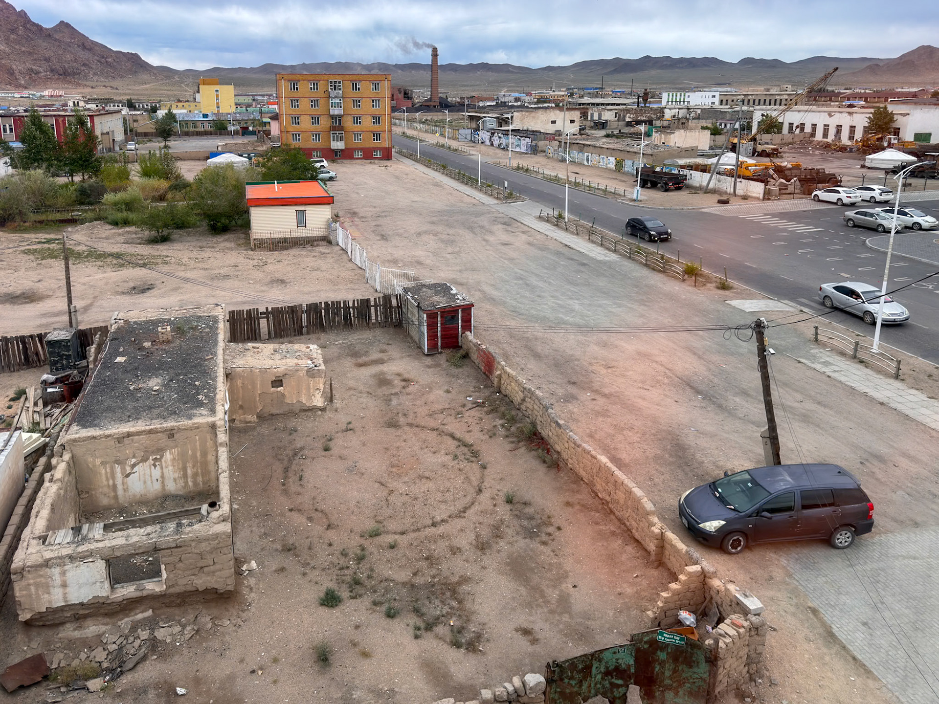 In the series "view of the town from our hotel bedroom".