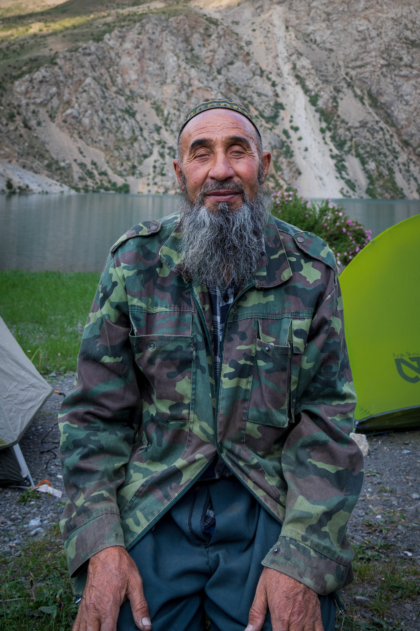 This man lived very close by and came to visit a couple of times. We couldn't exchange with words but he was serene and considerate.