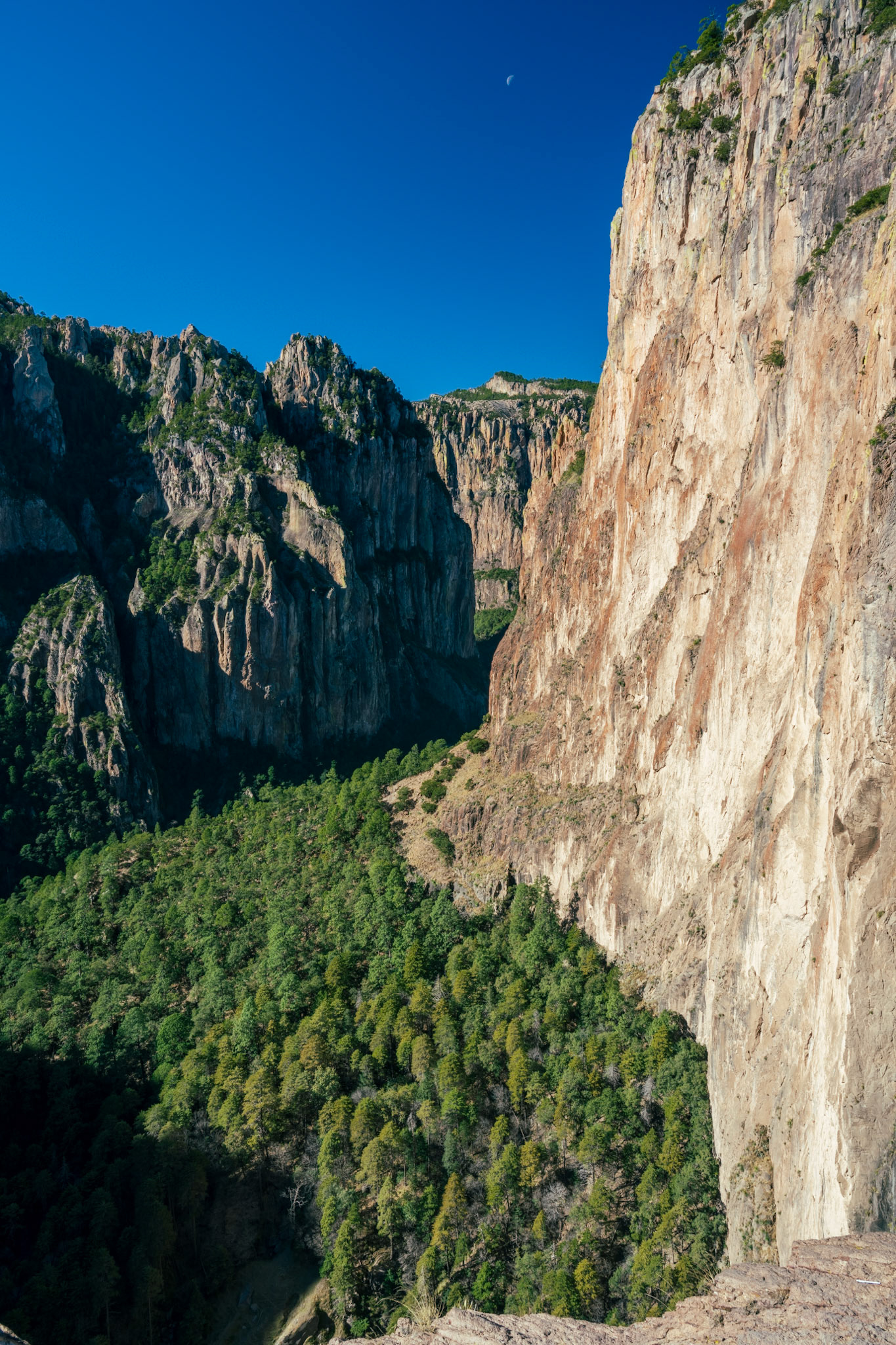 These cliffs reach an impressive height of 1,640 meters (5,380 ft).