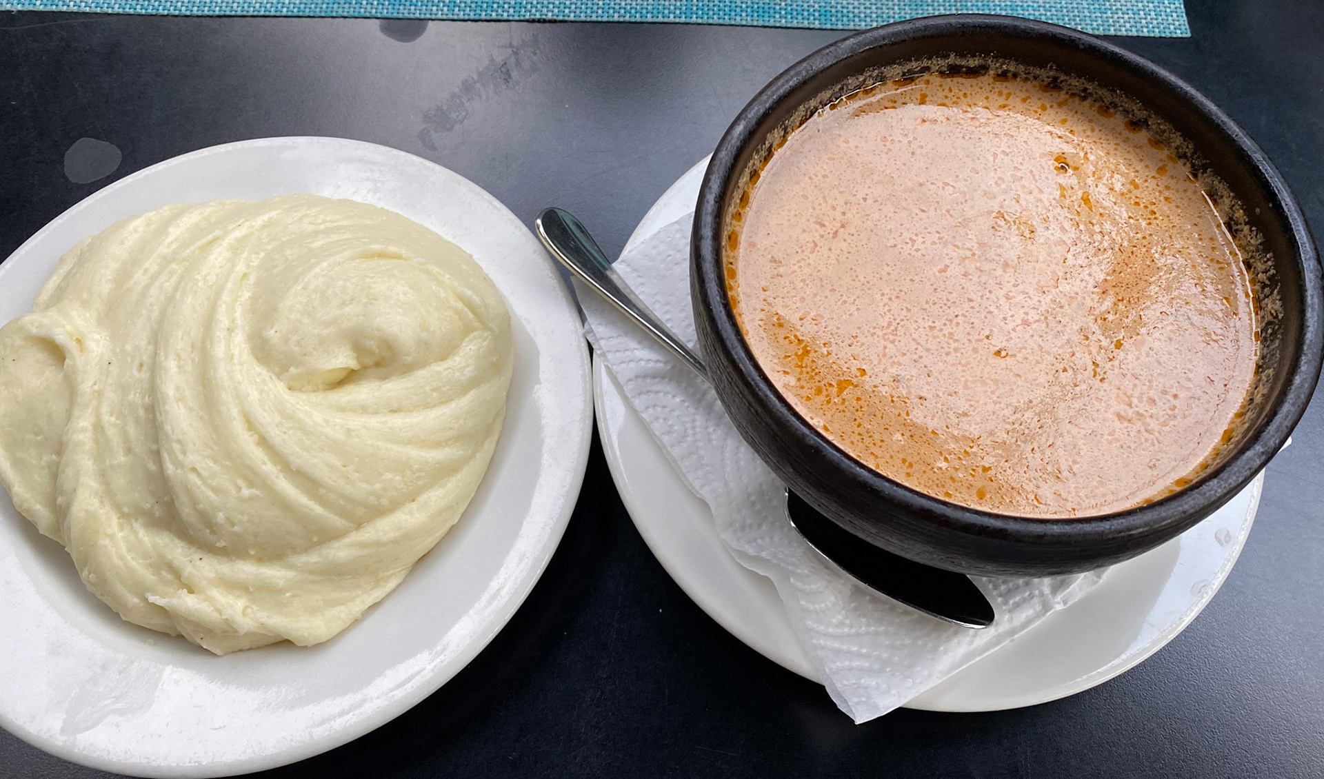 The stringy Elarji and the rich Kharcho, both delicious