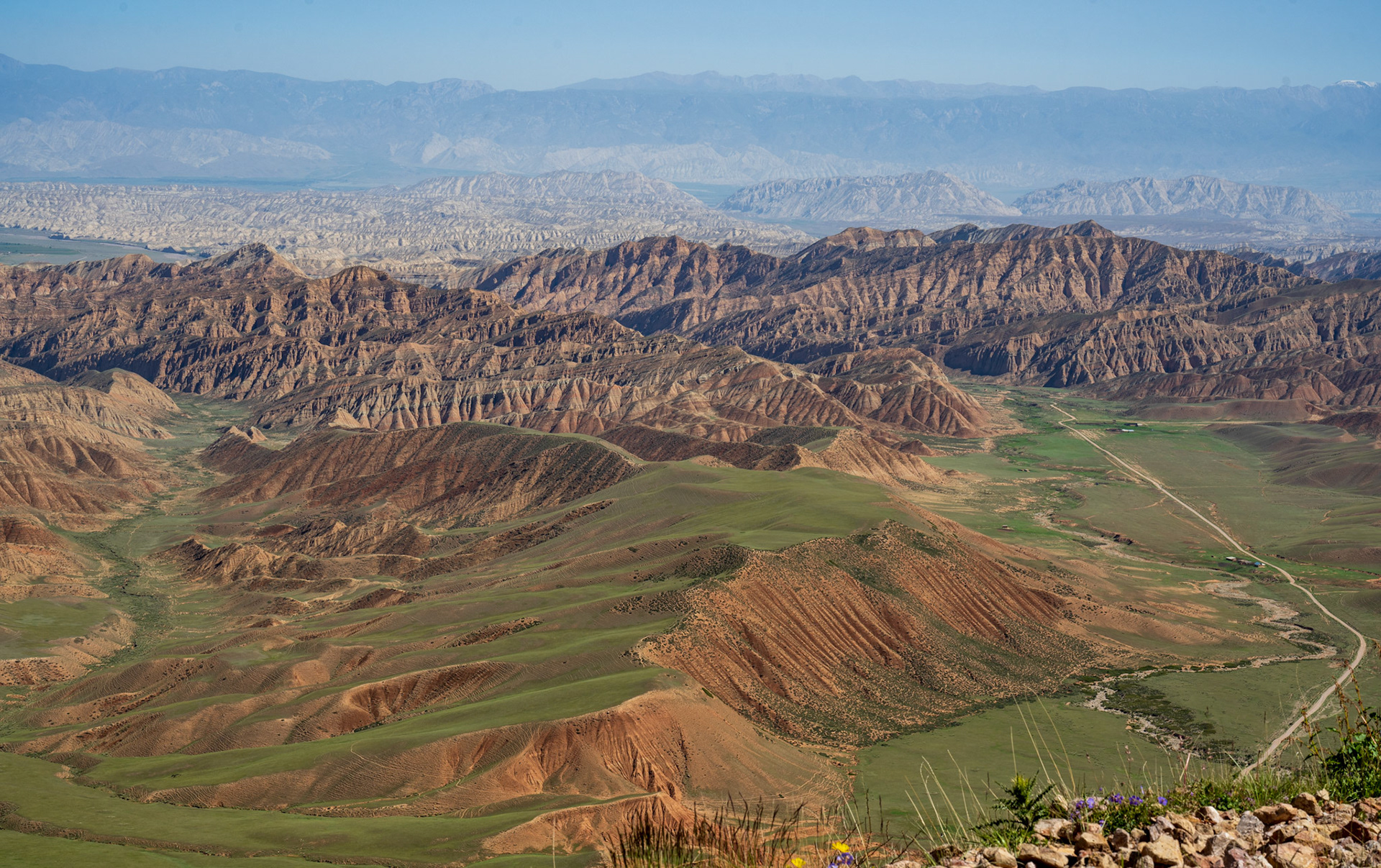 Sceneries are always changing in Kyrgyzstan