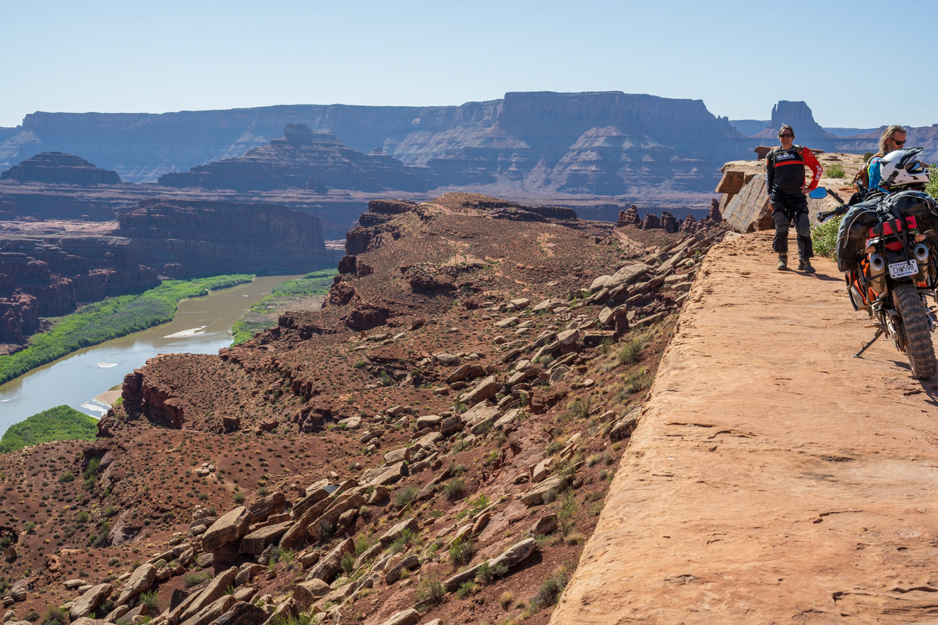 White Rim Trail - View on the Colorado River - Stéphane & Jeremiah