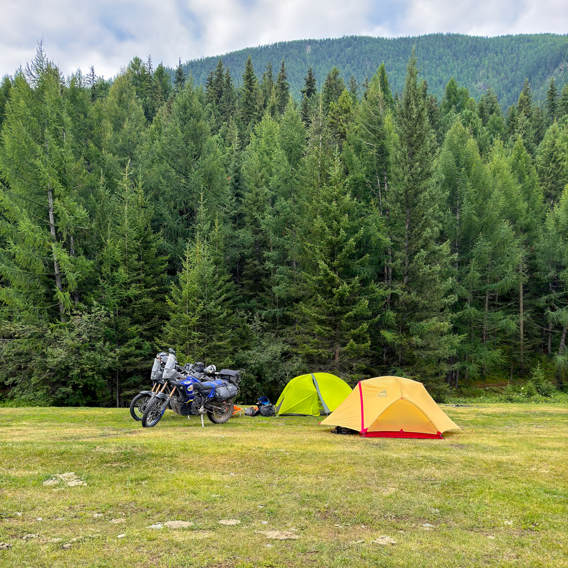 It's nice to be able to camp right into town