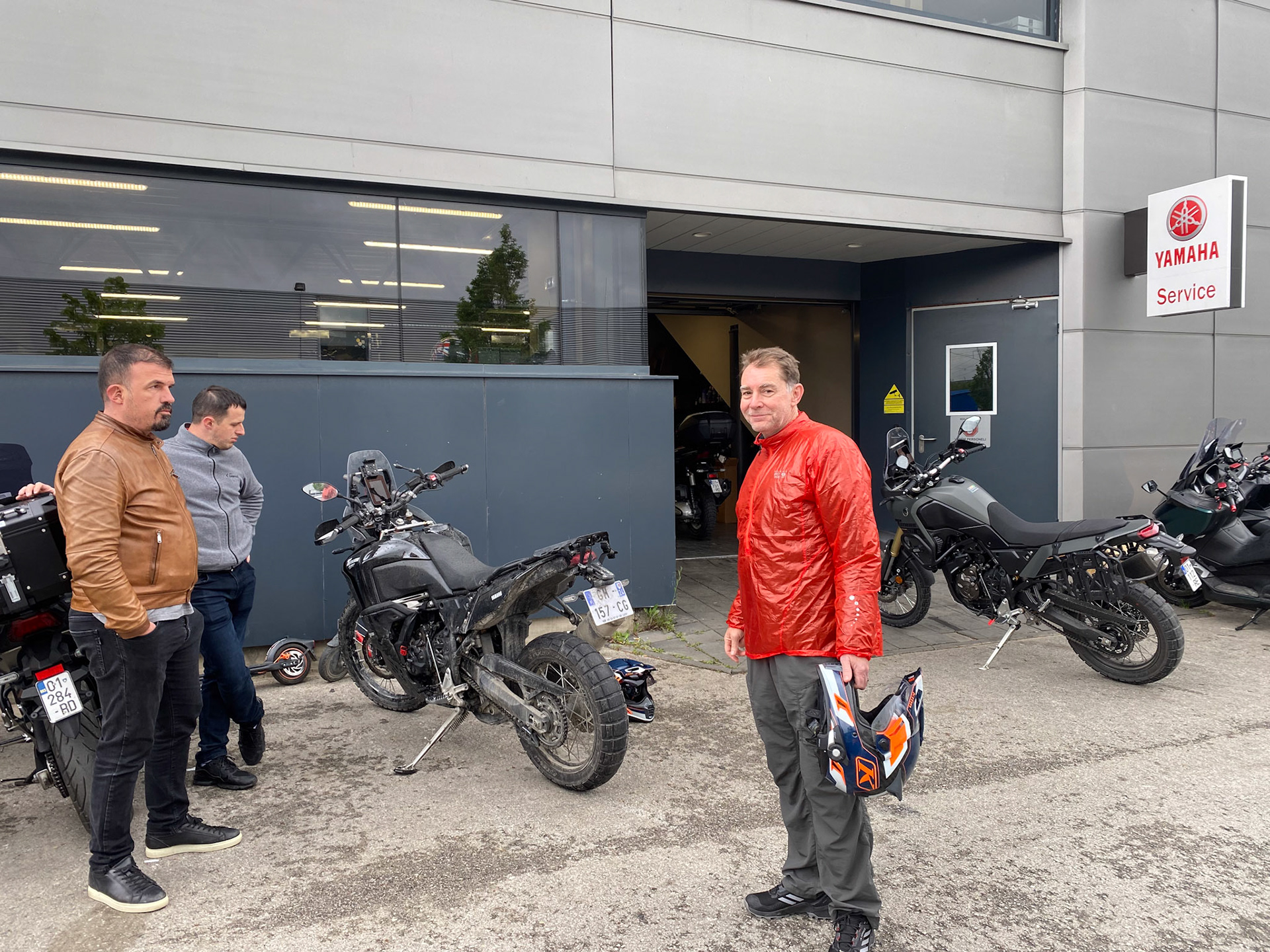 From the left: Bujar, Enis and Dirk - off course