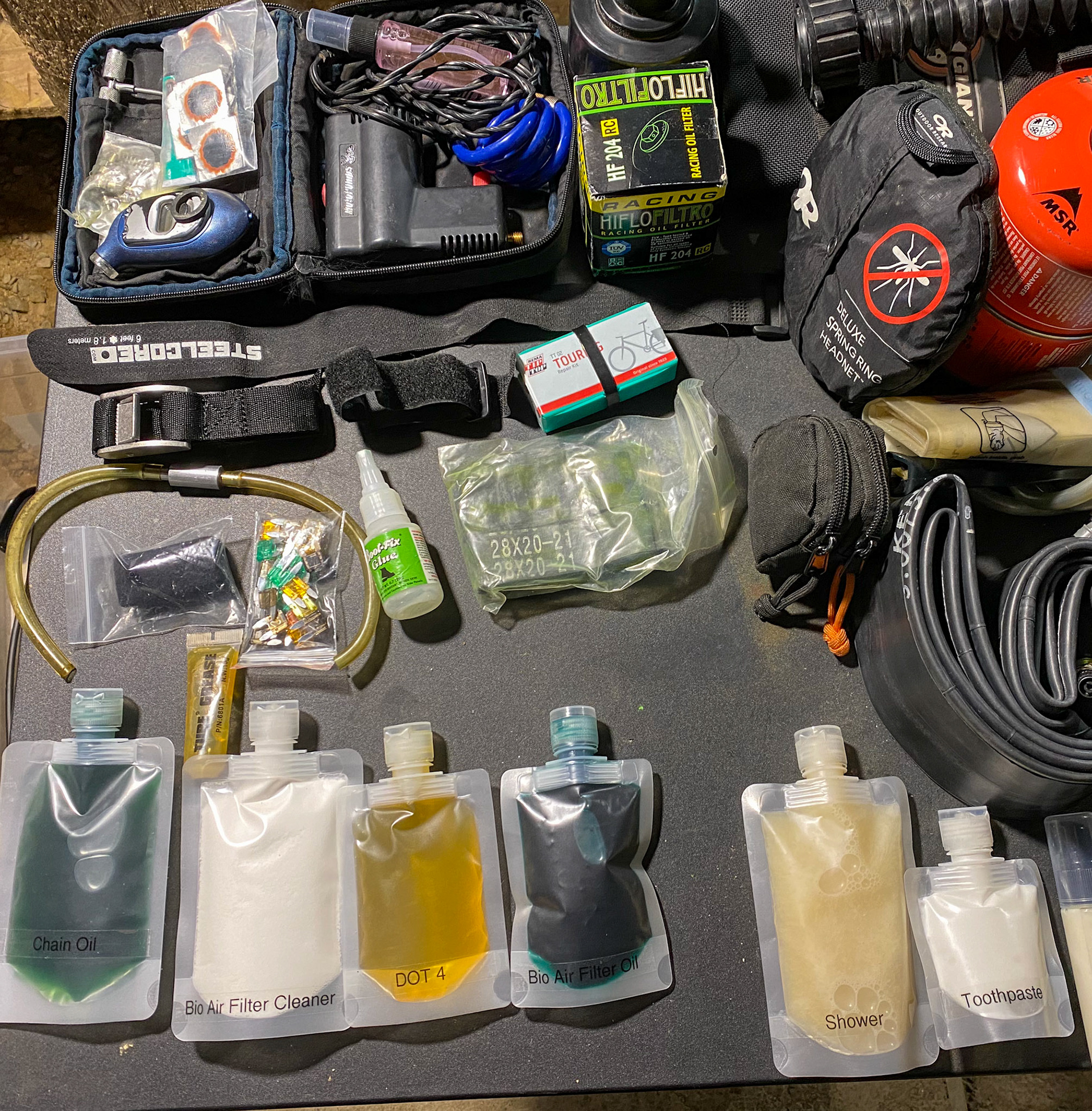 Part of the packing getting ready
