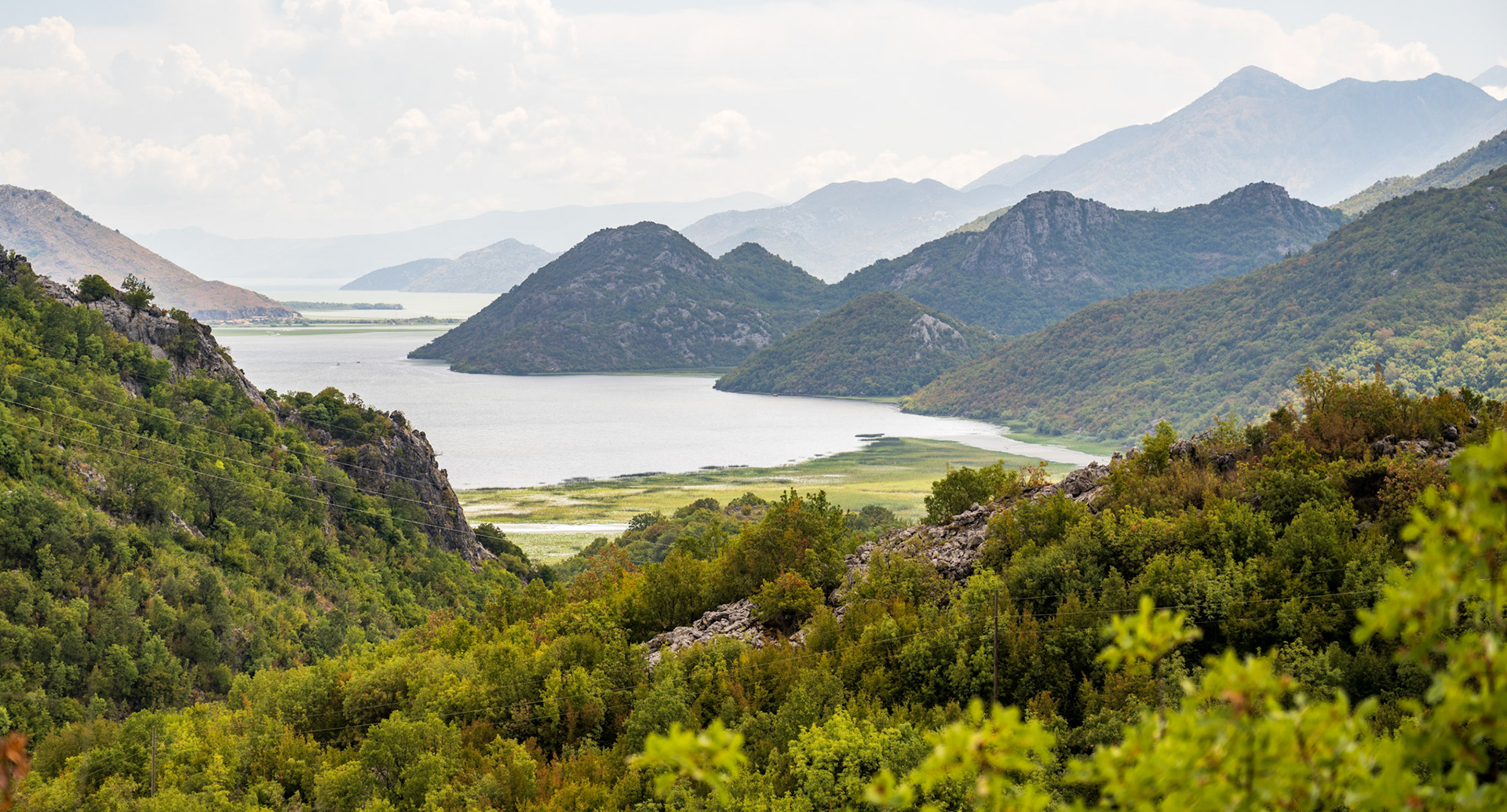 View on Shkodra Lake from the North side