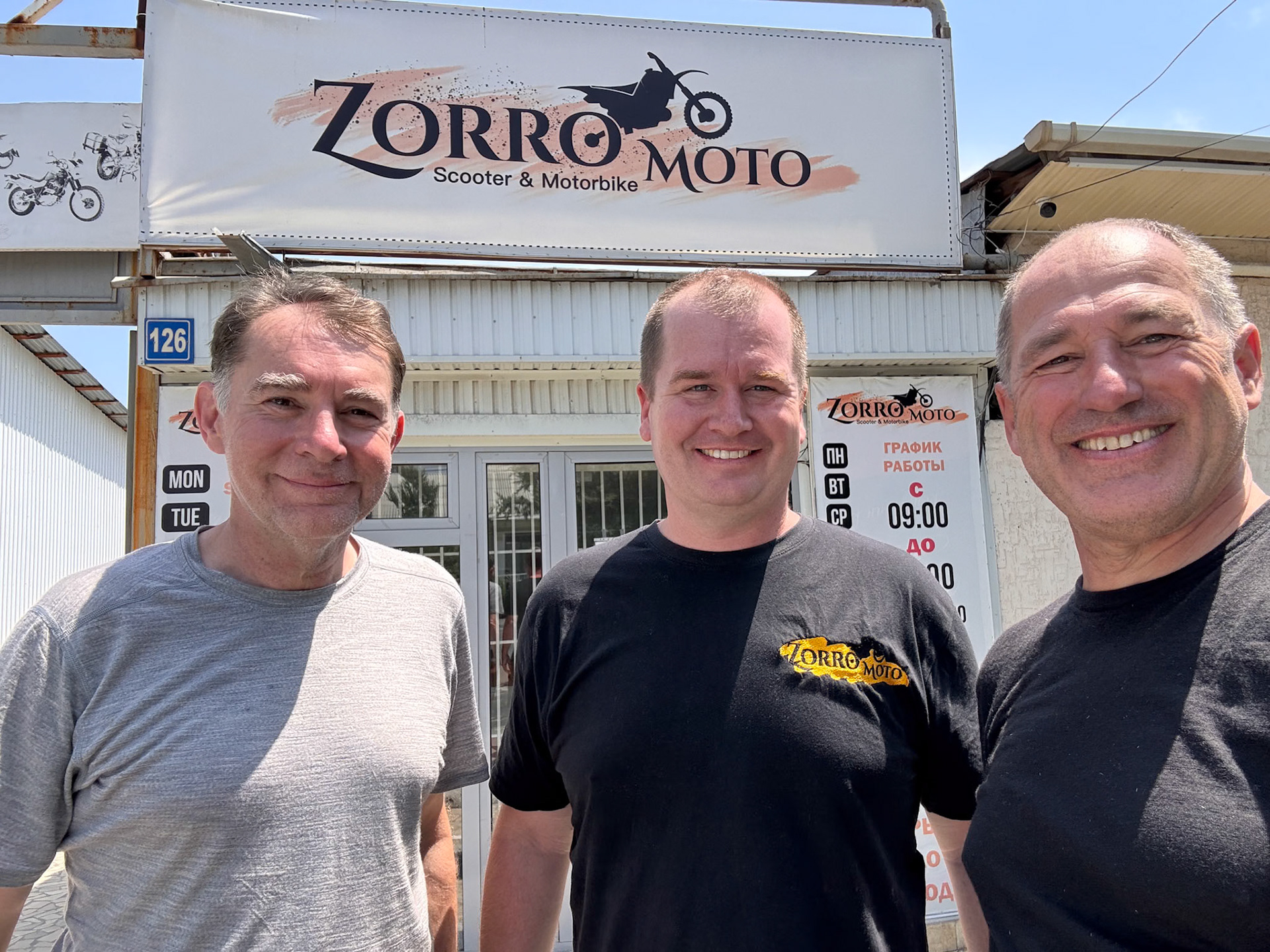 Jake from Zorro Moto has been very professional and helpful