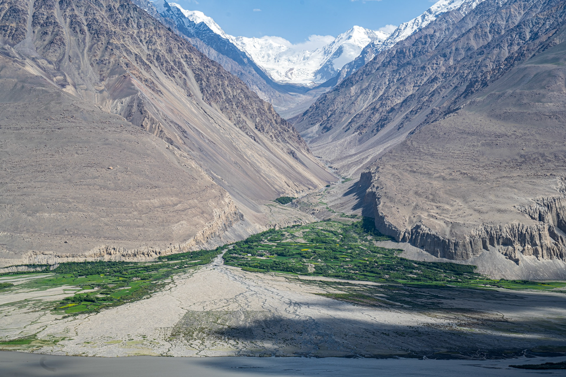 All the mountain pictures depict the Afghan side, where every available square meter is utilized for cultivation or human habitation