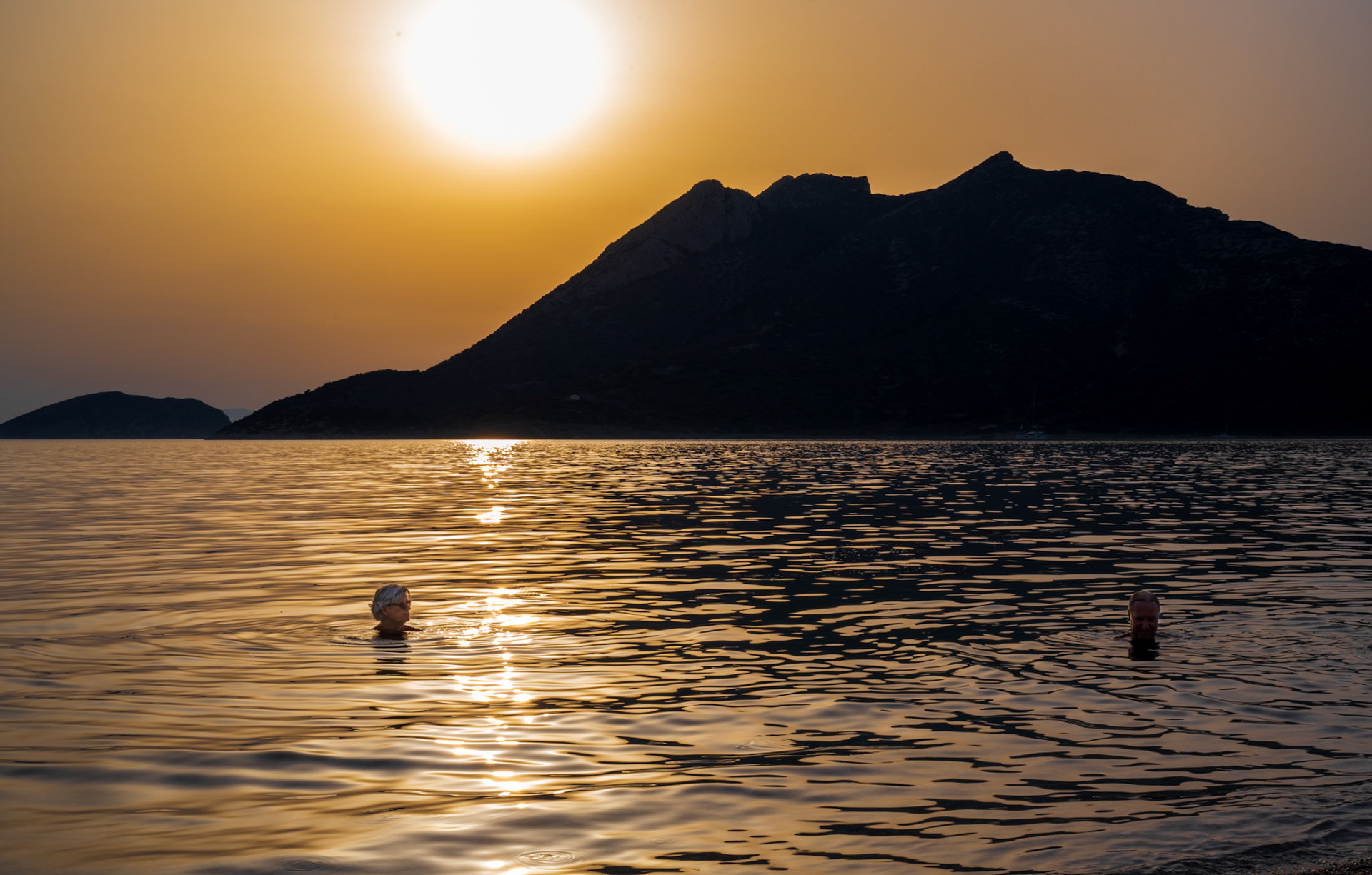 Sunset at Agios Pavlos Beach