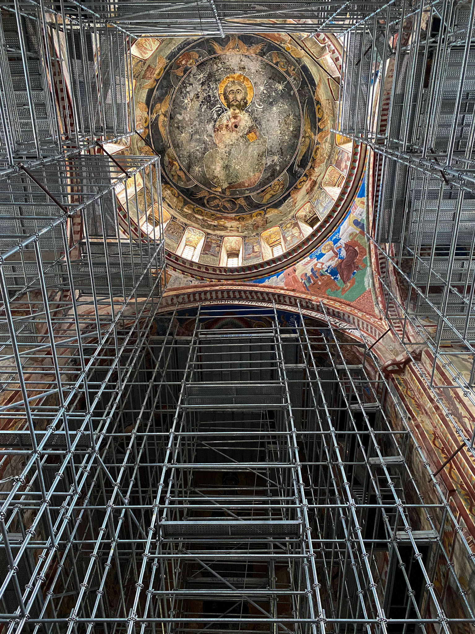 When scaffolding is on the way, you have to make the best of it