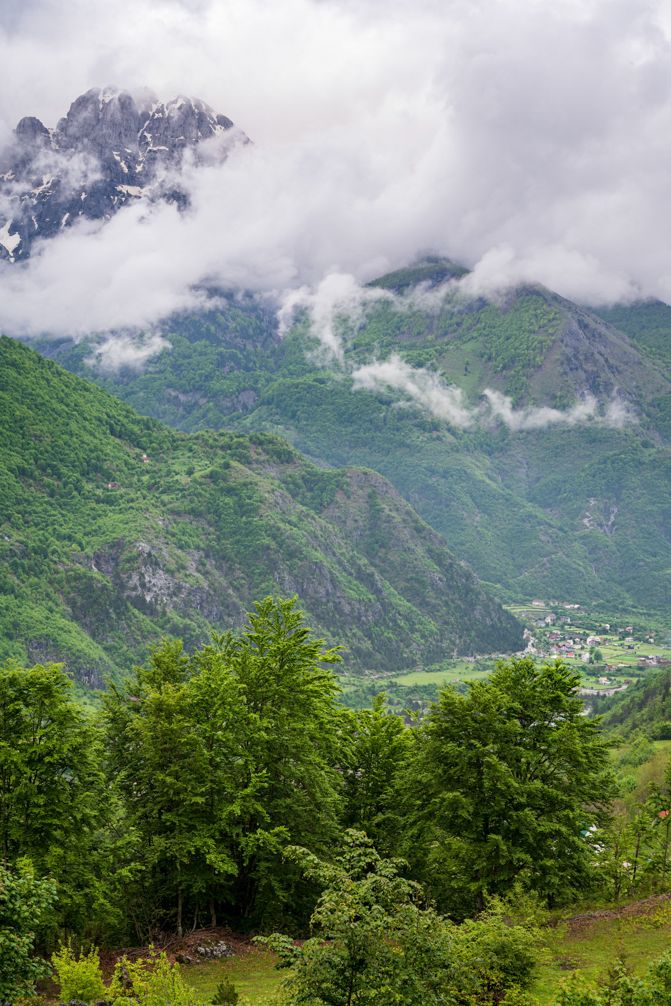 You can see Theth village down in the valley