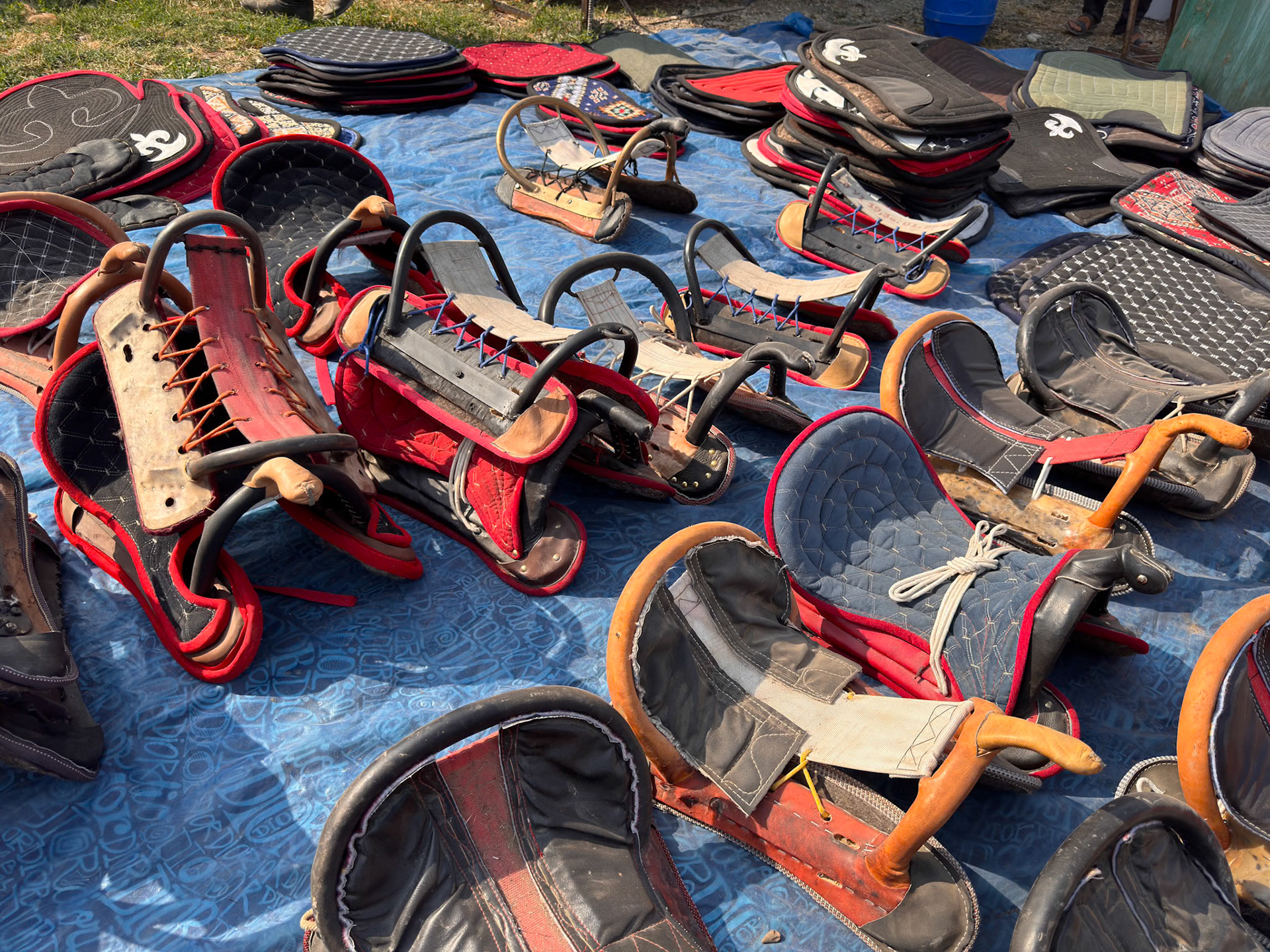 Saddles look rudimentary but that doesn't stop locals to ride on them for hours!