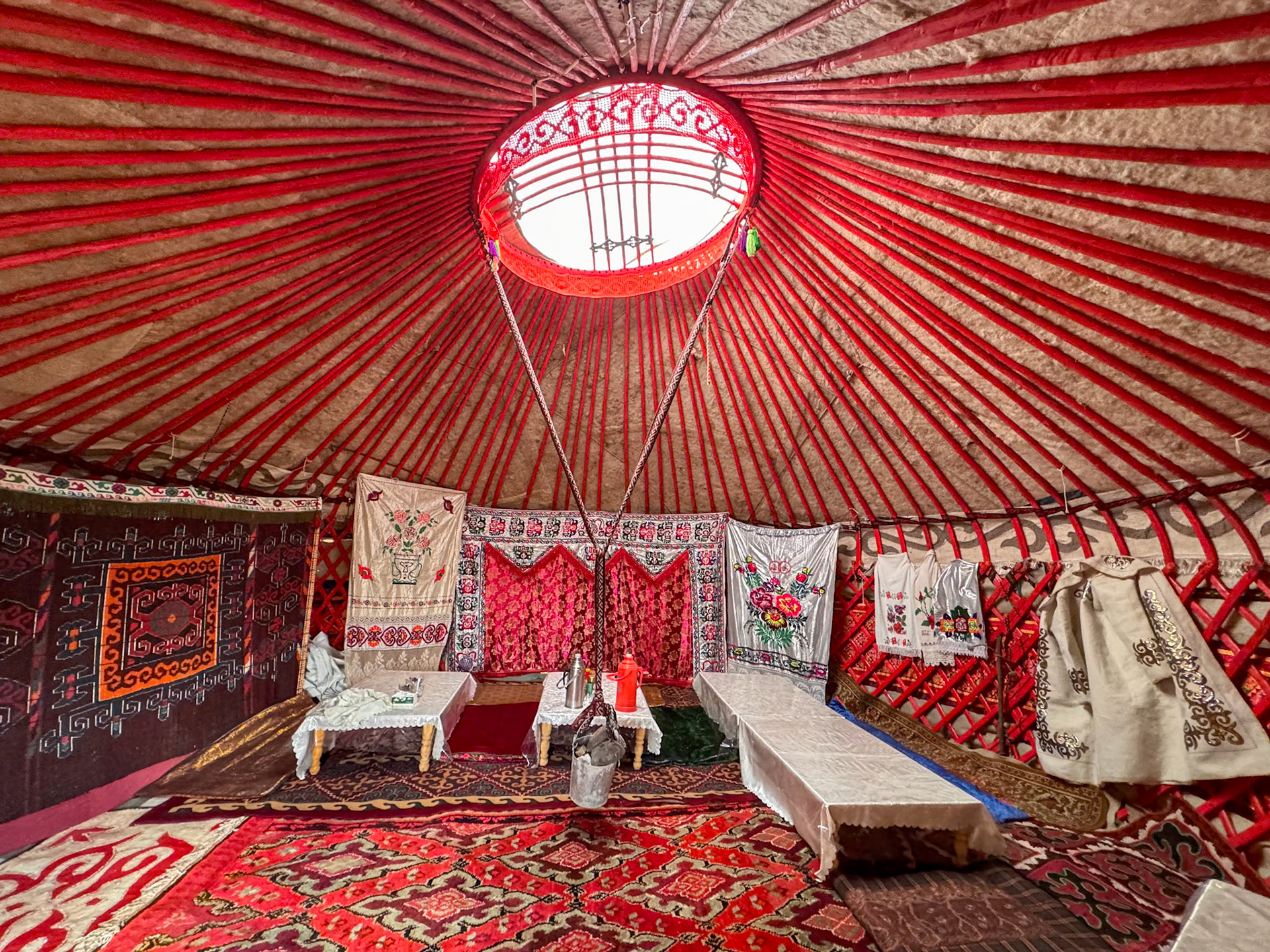 The main yurt, for the meals