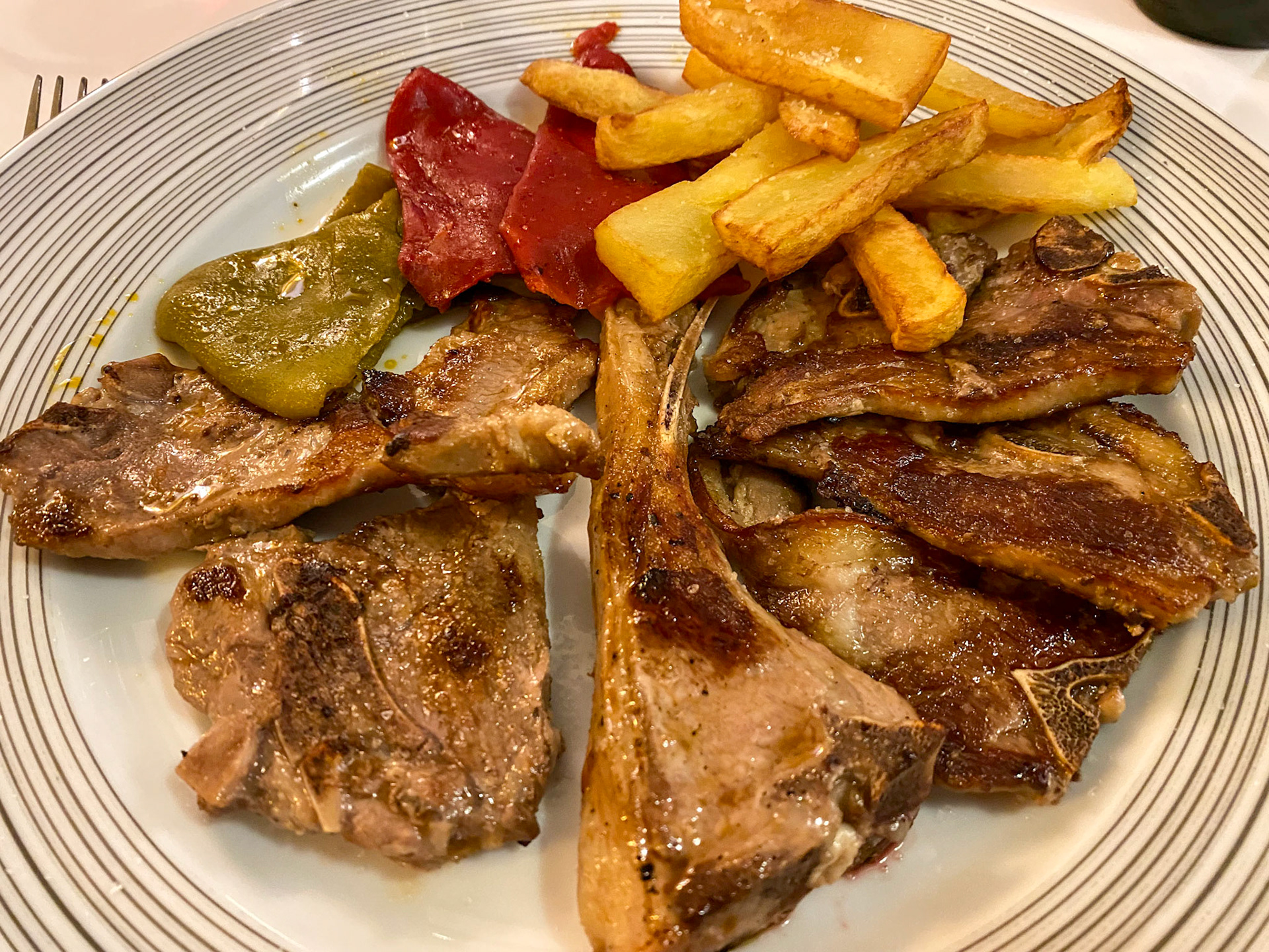 Typical Spanish dinner